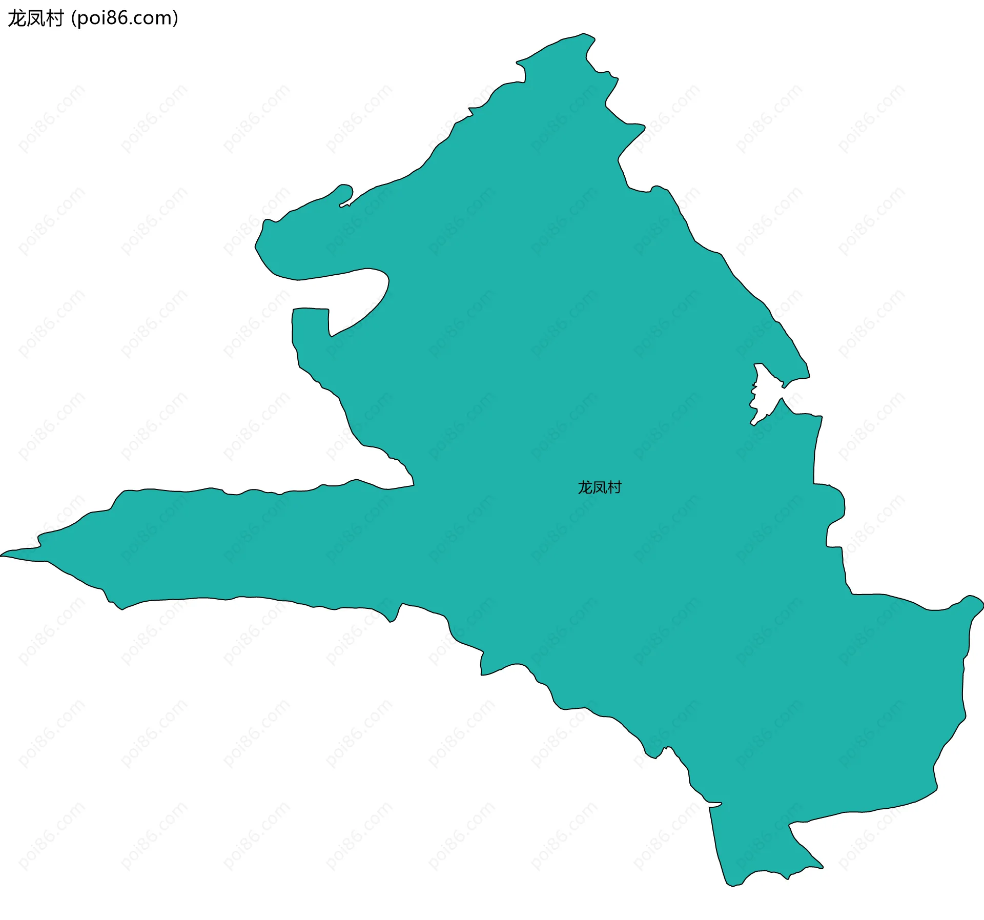龙凤村边界地图