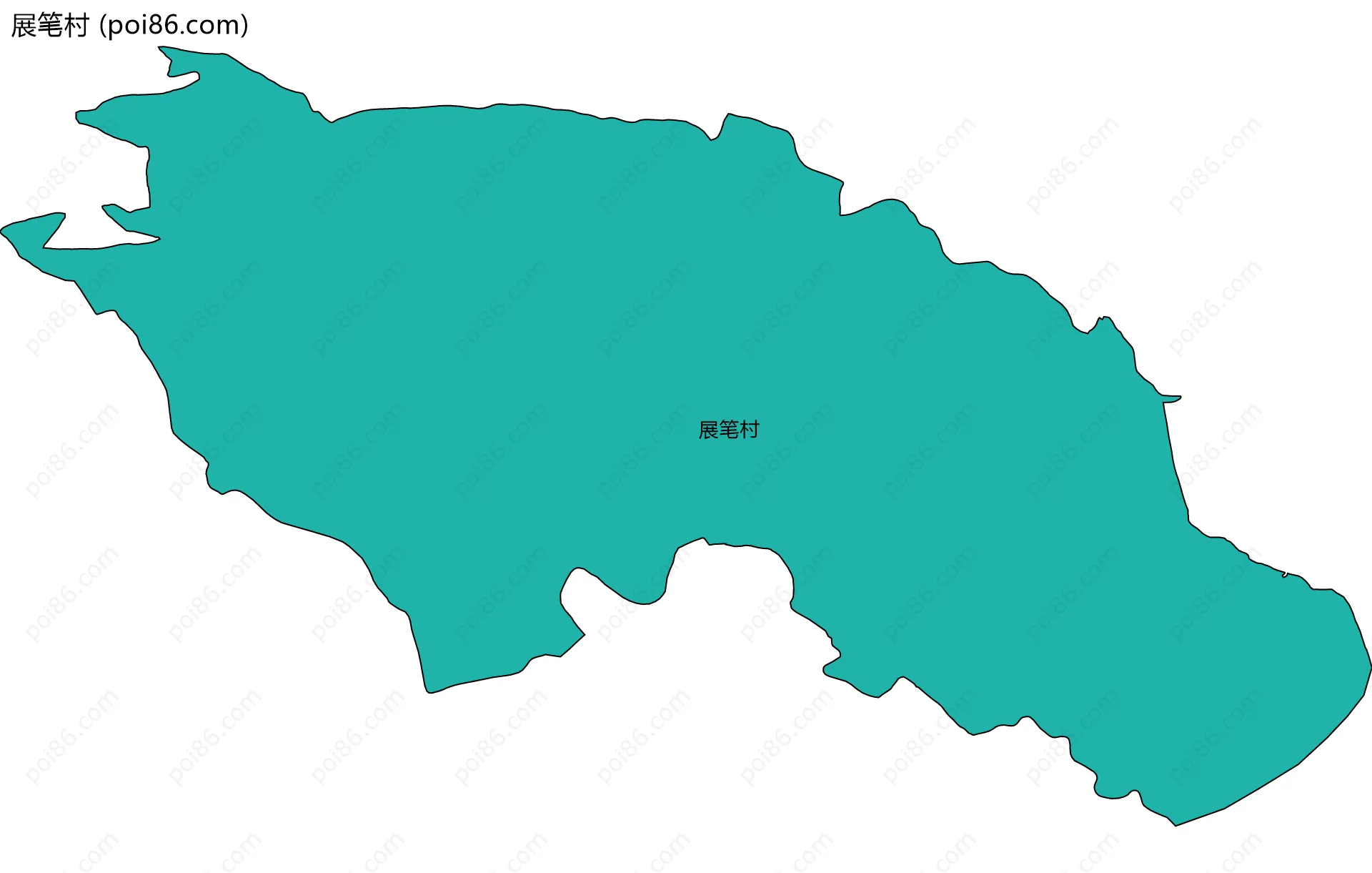 展笔村边界地图