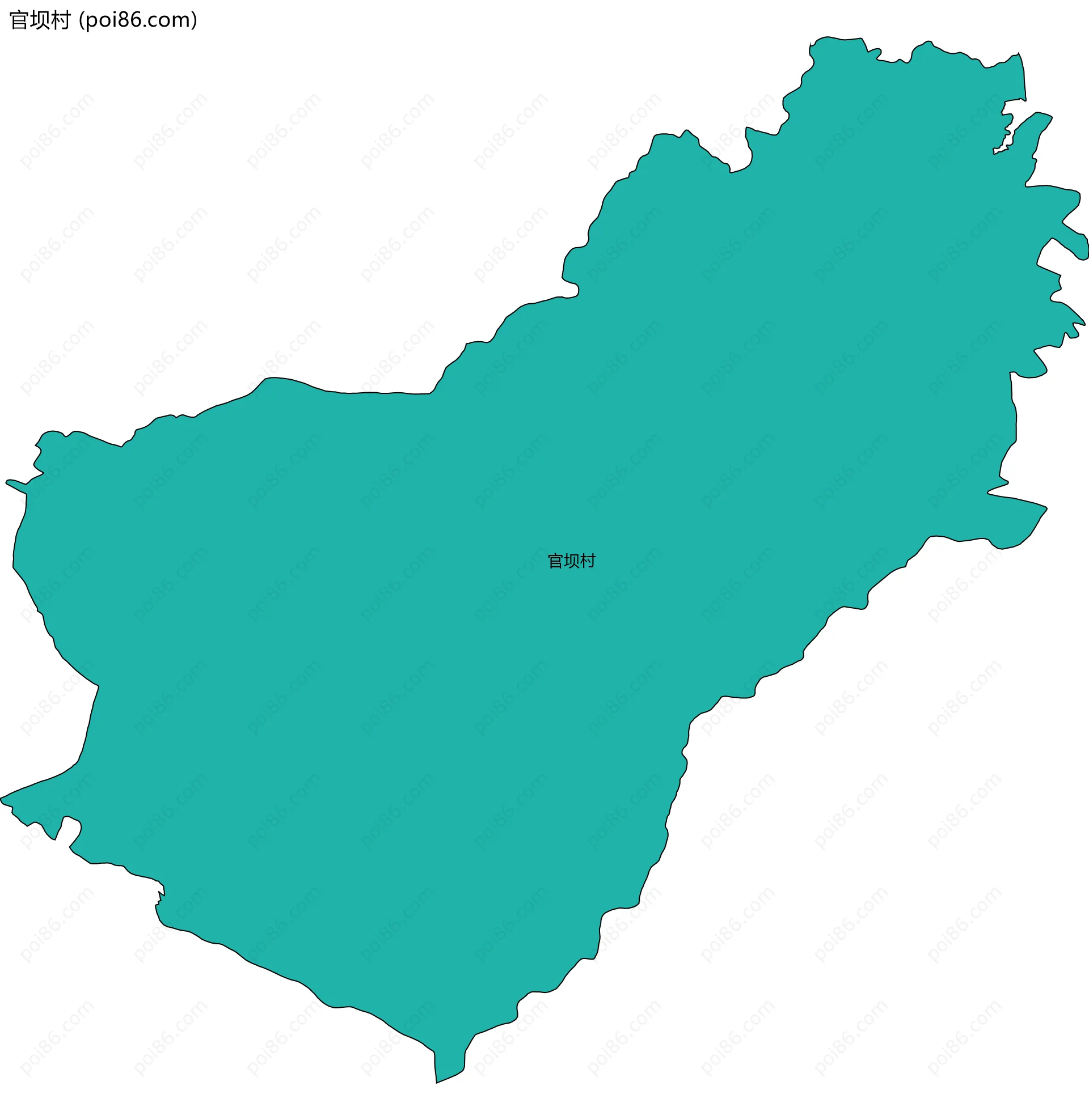 官坝村边界地图
