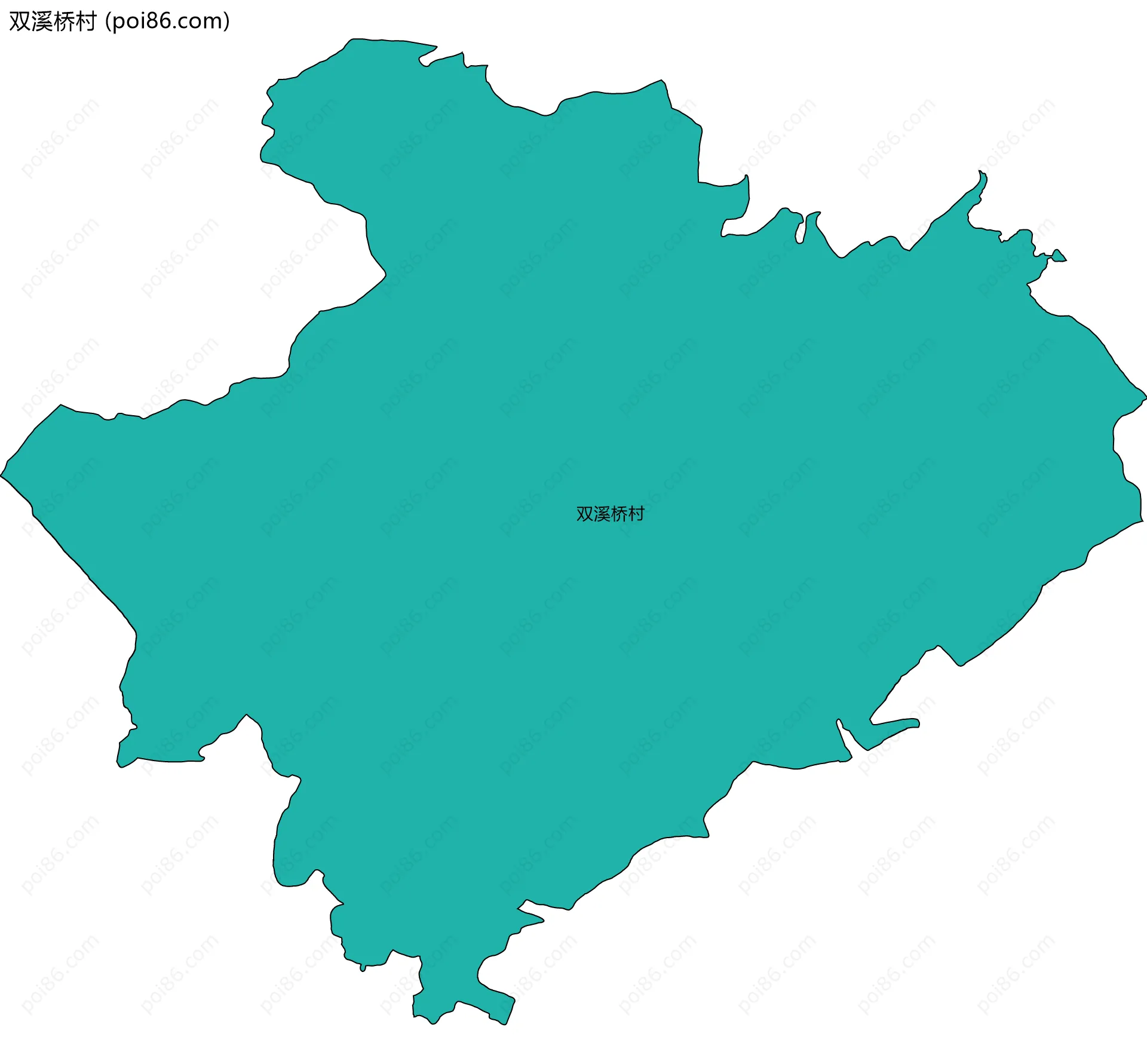 双溪桥村边界地图