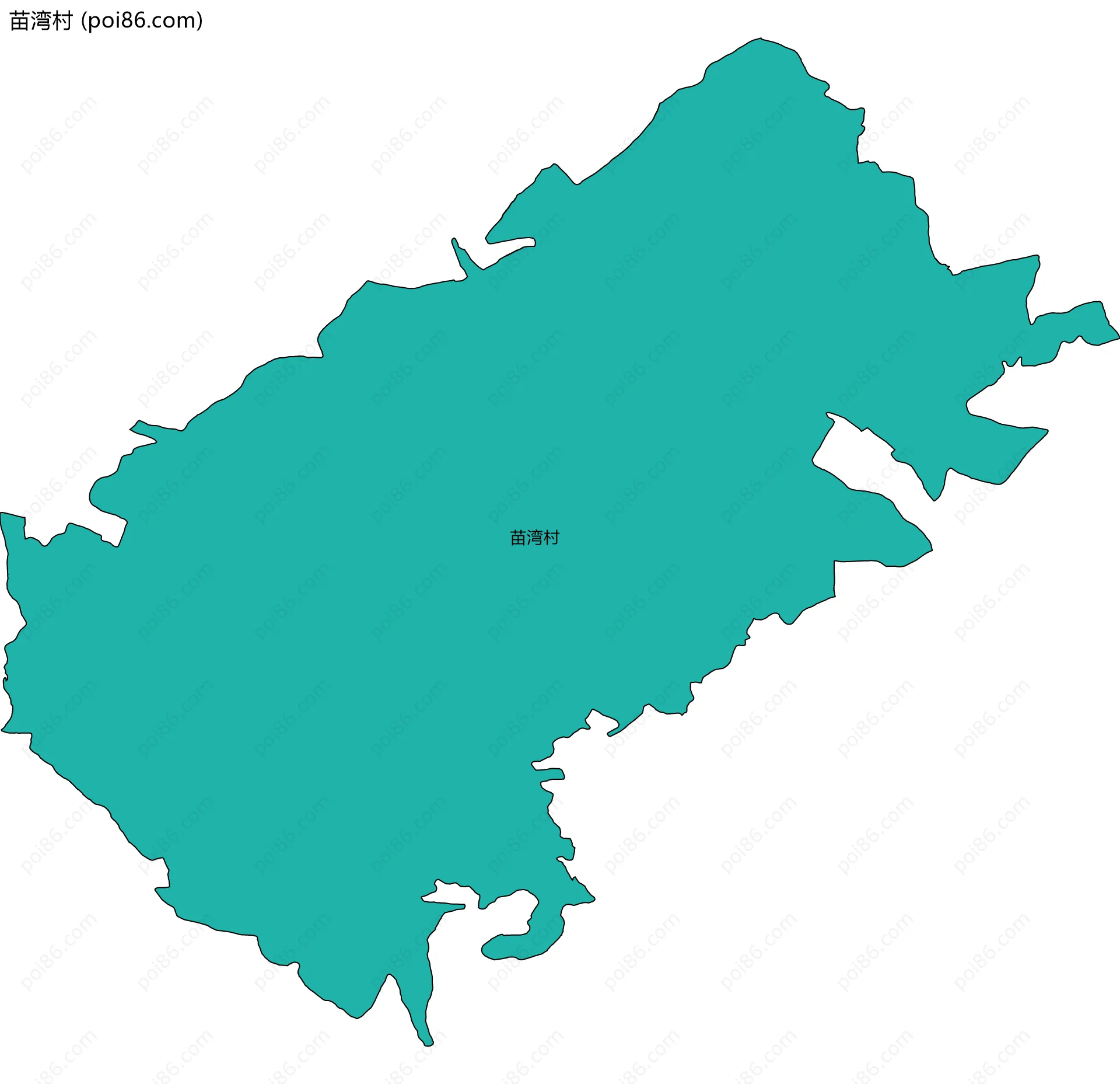 苗湾村边界地图