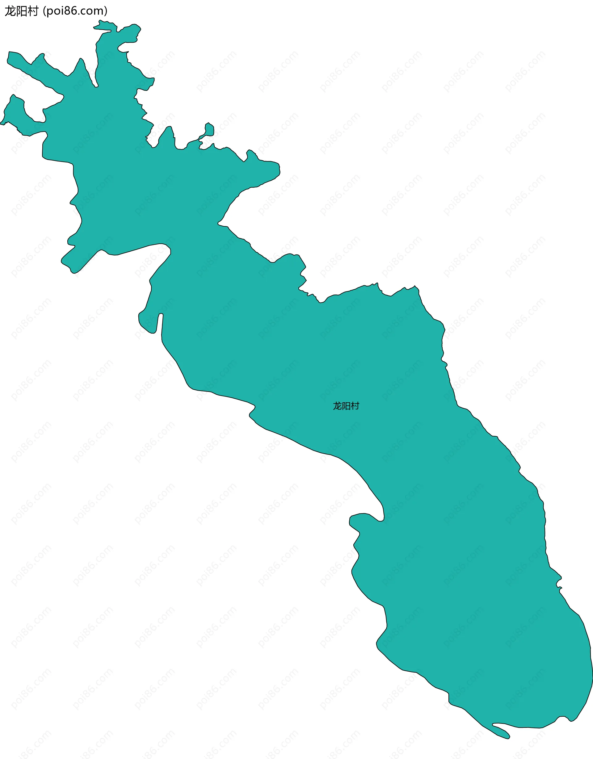 龙阳村边界地图