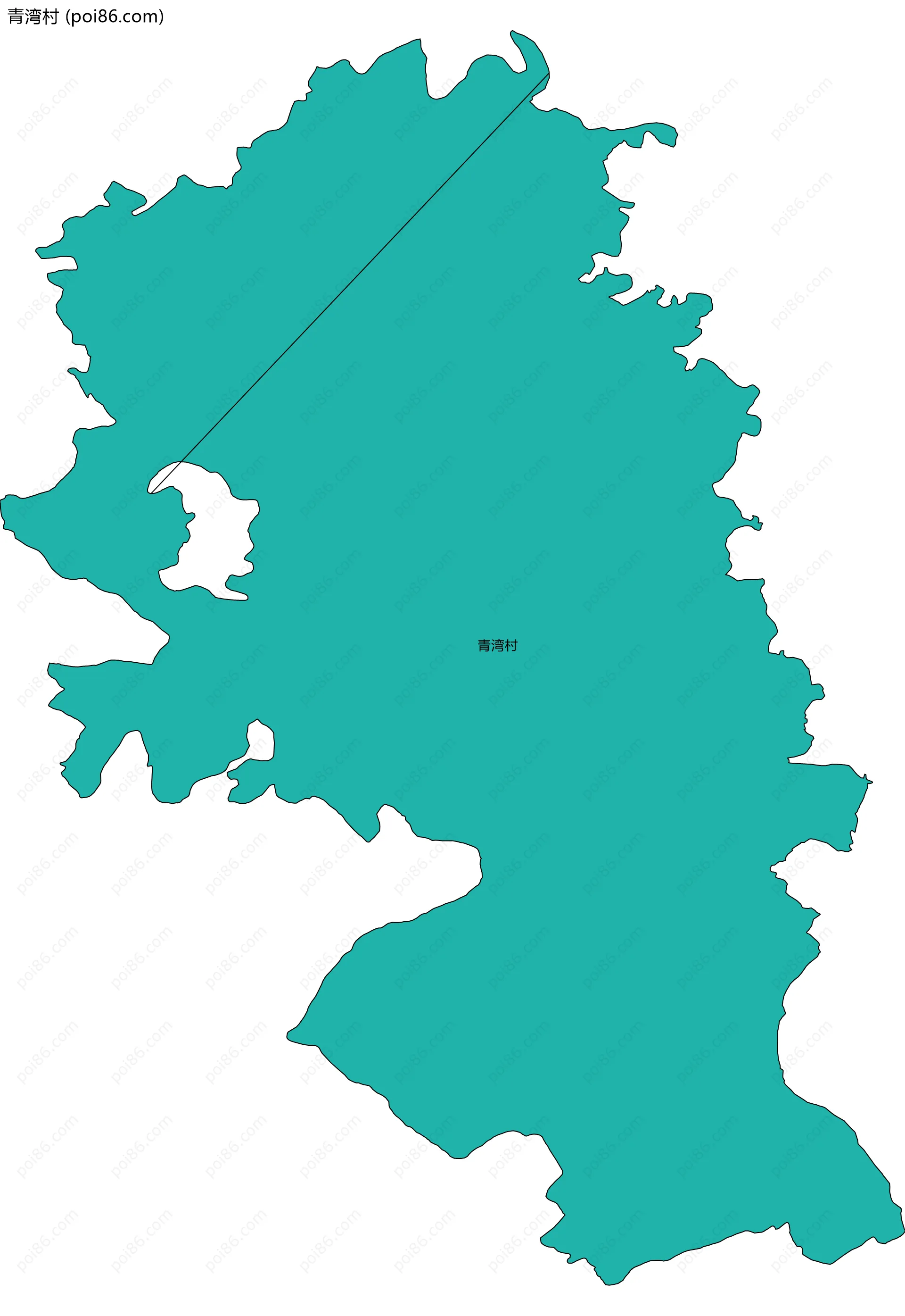 青湾村边界地图