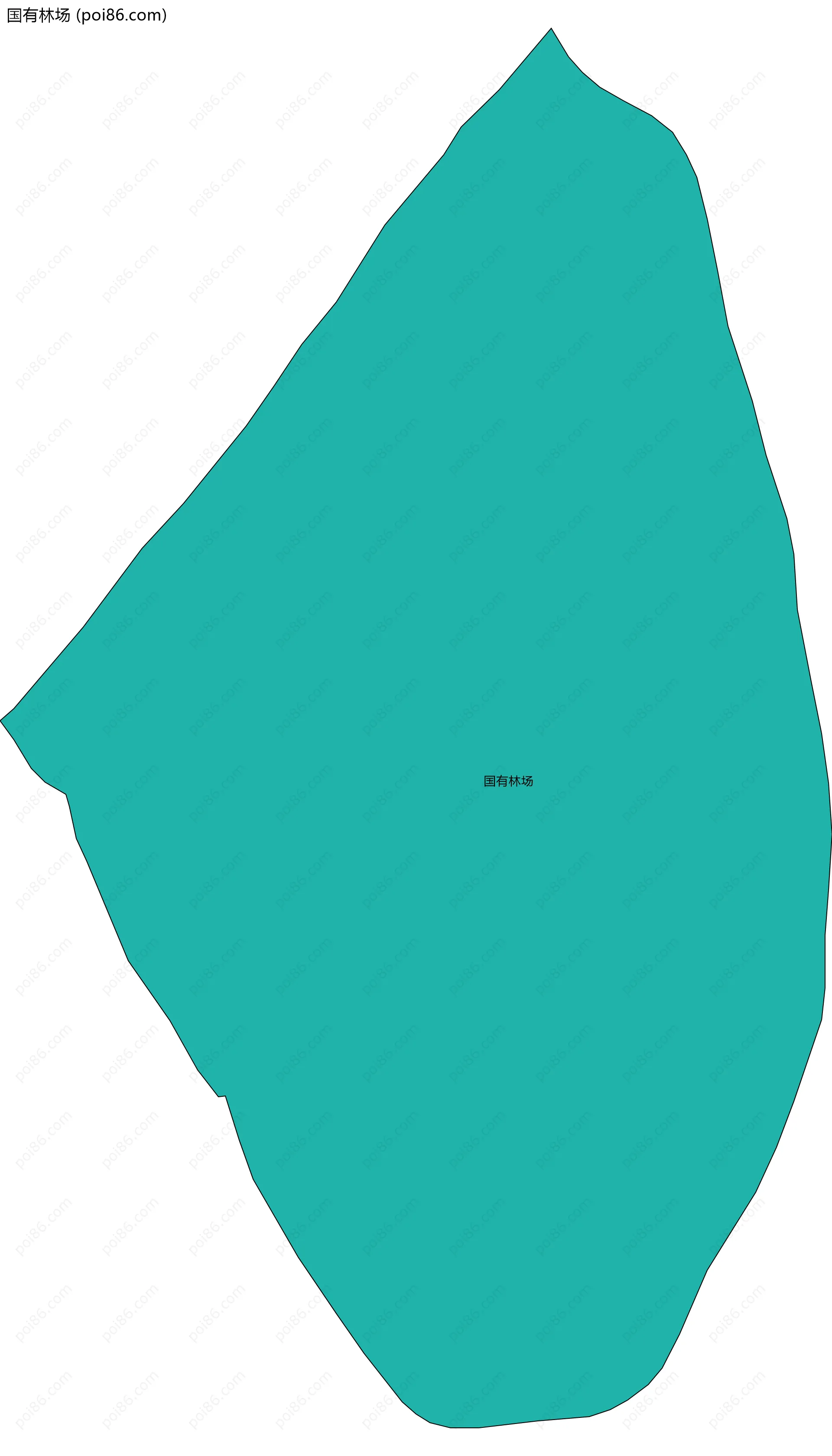 国有林场边界地图