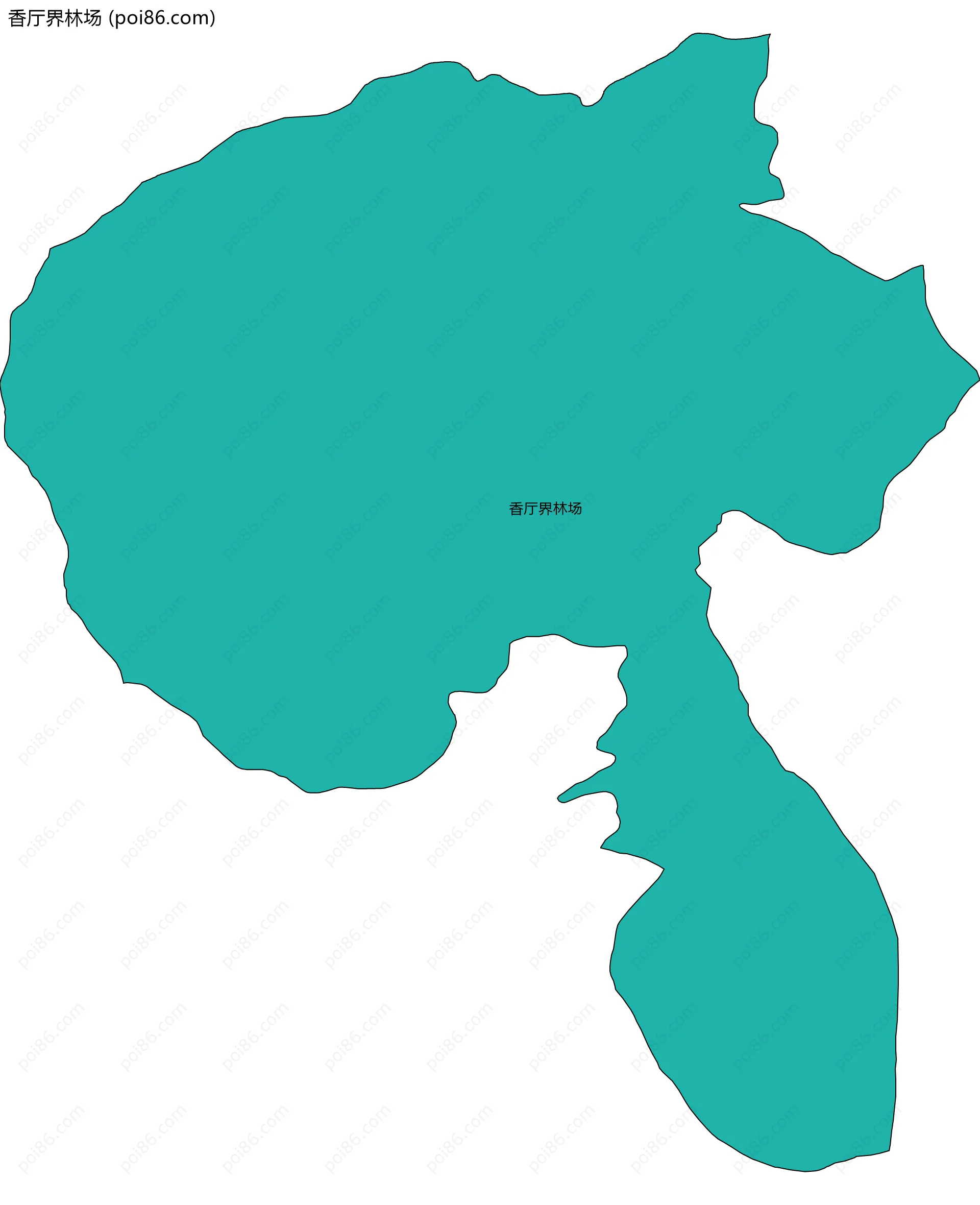 香厅界林场边界地图