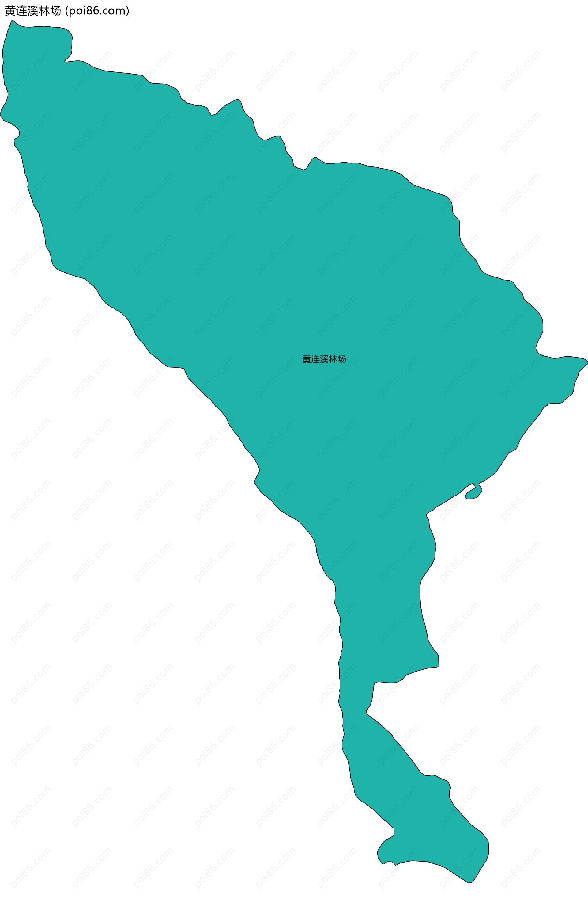 黄连溪林场边界地图