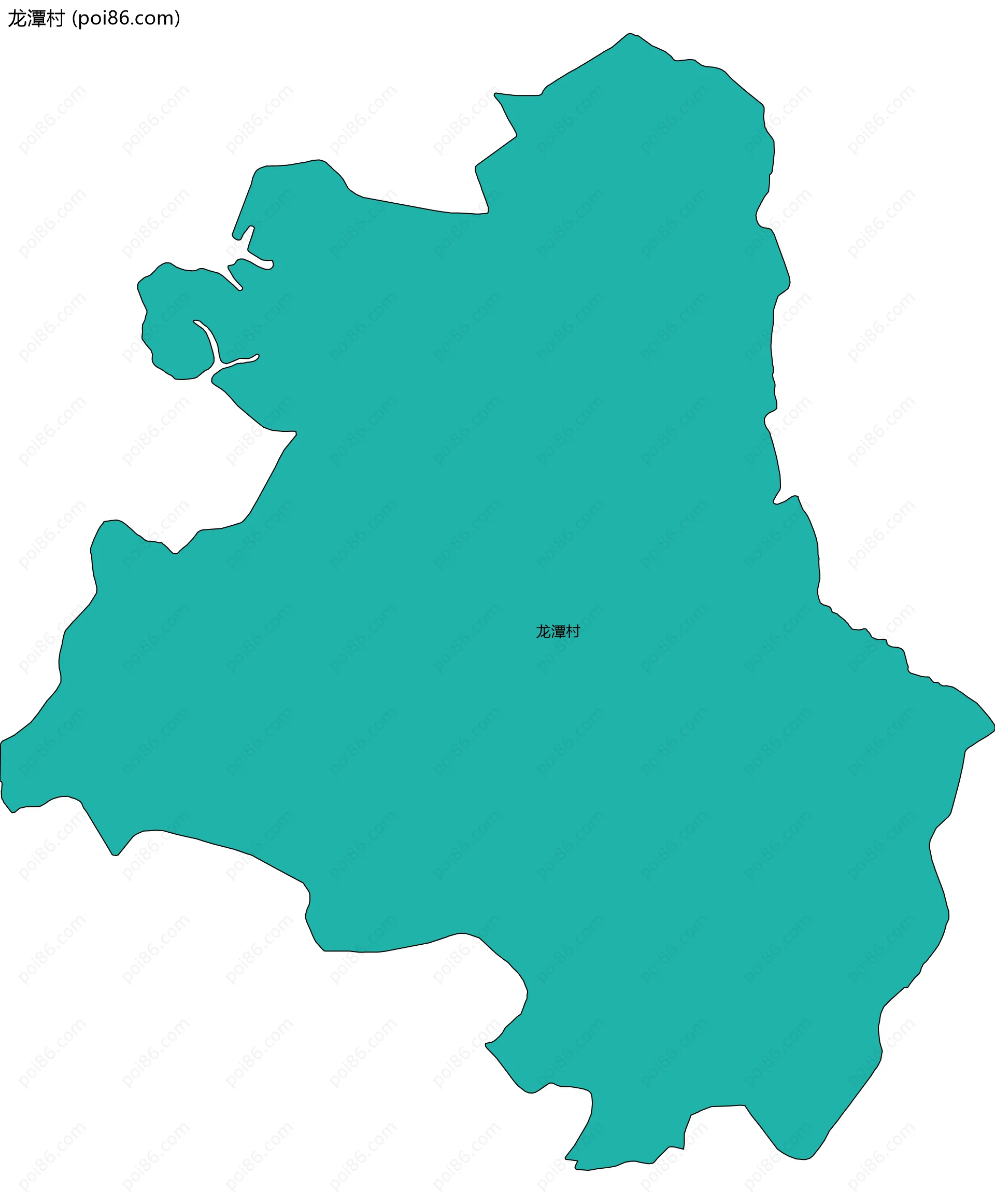 龙潭村边界地图