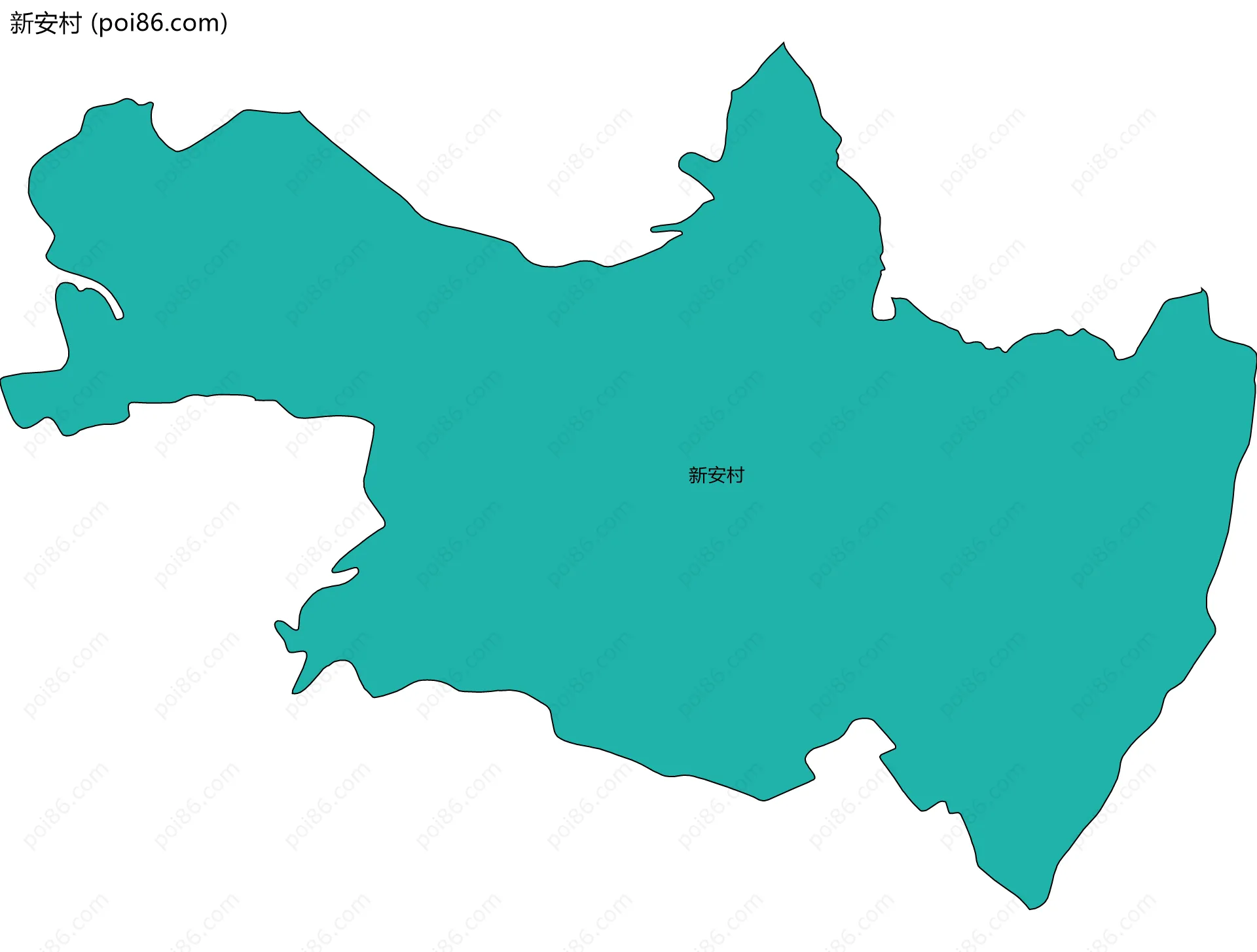 新安村边界地图