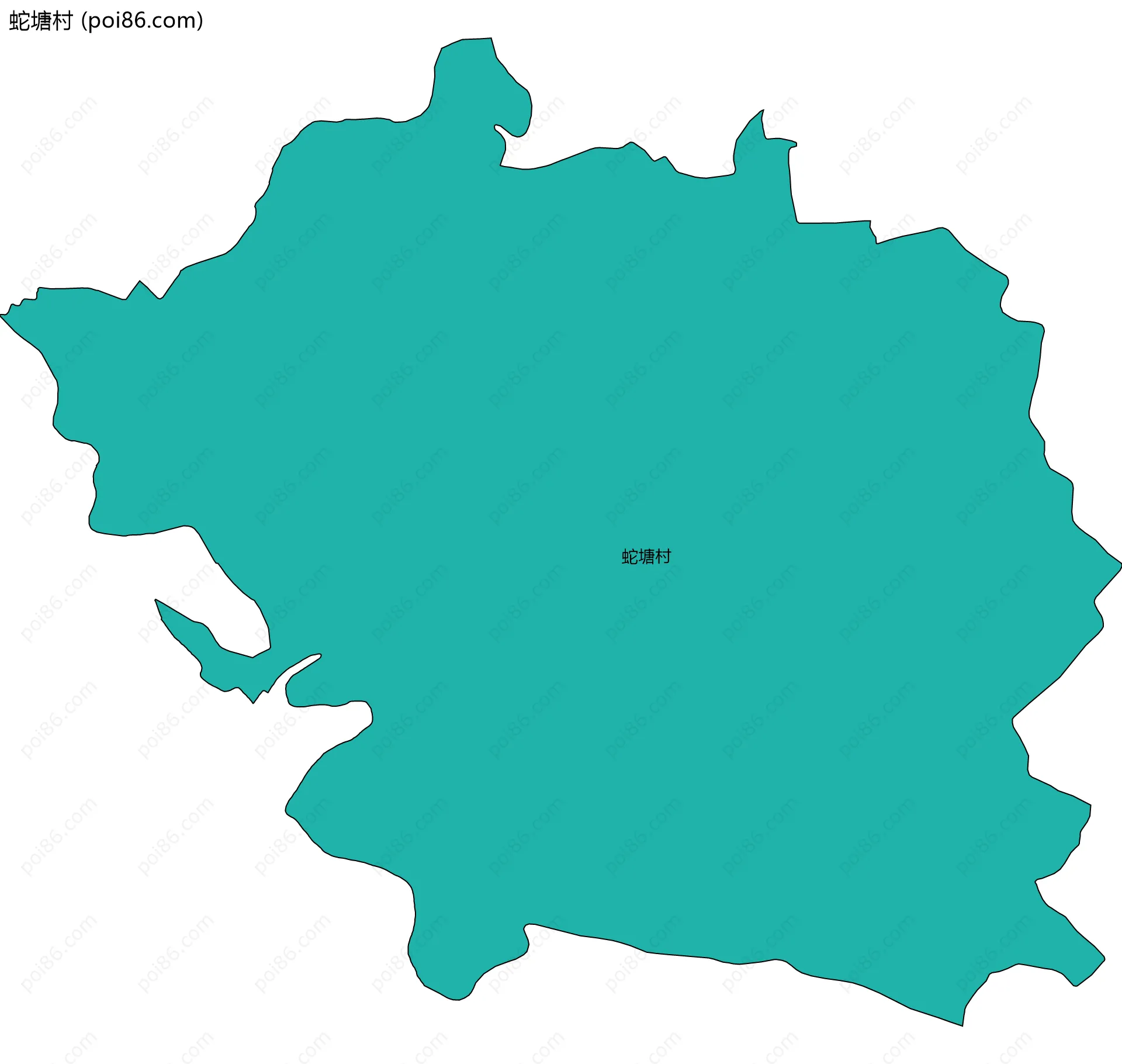 蛇塘村边界地图