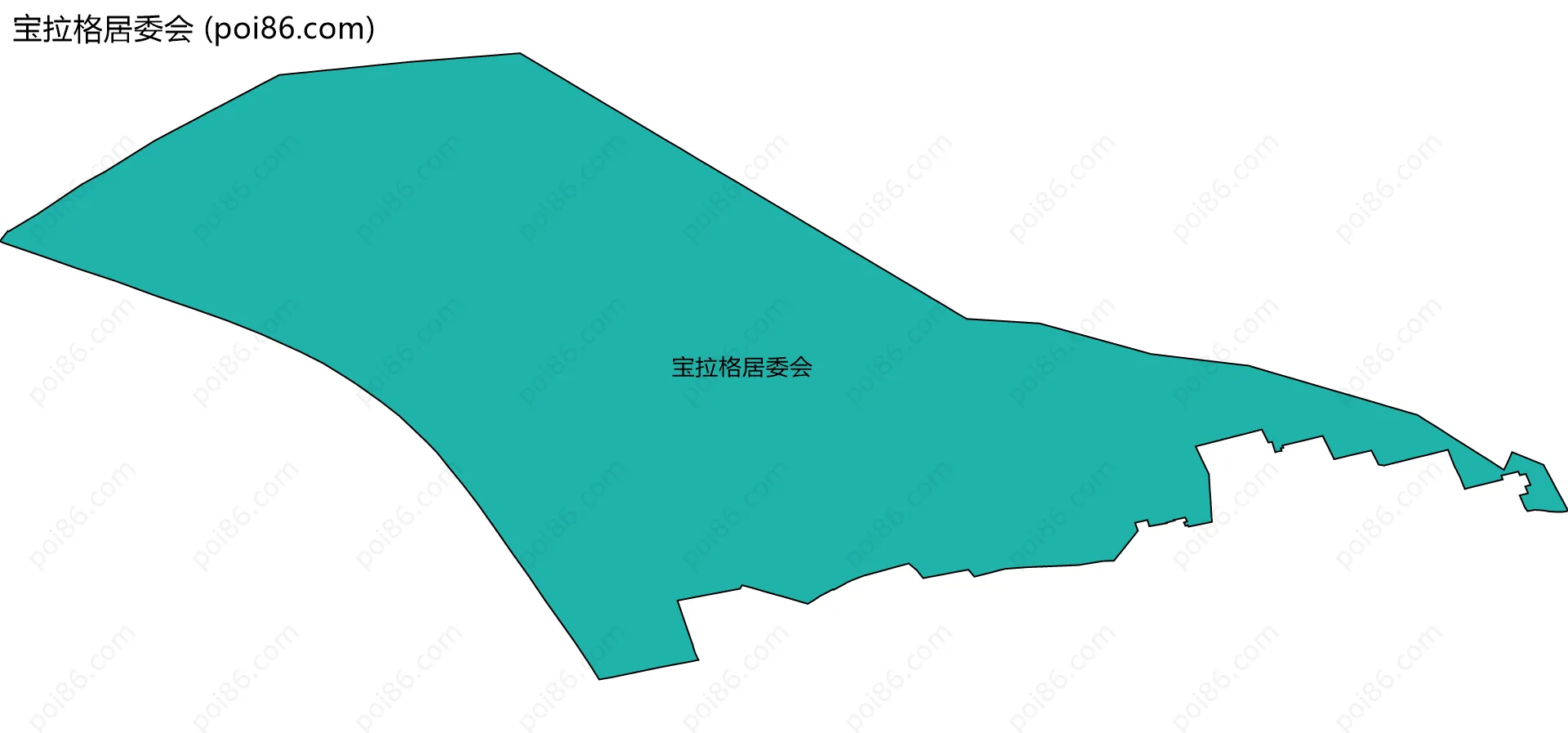 宝拉格居委会边界地图