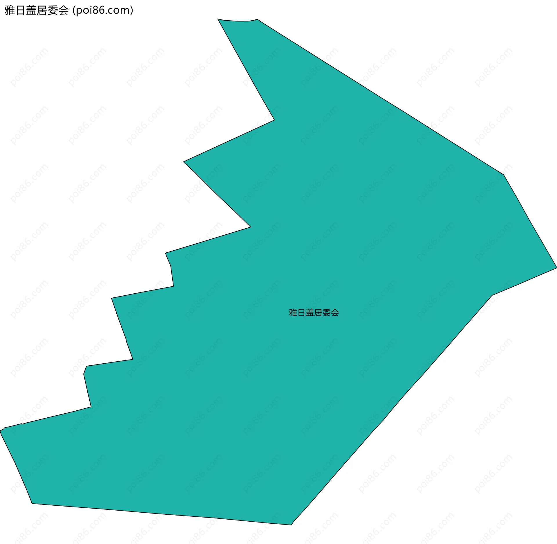 雅日盖居委会边界地图