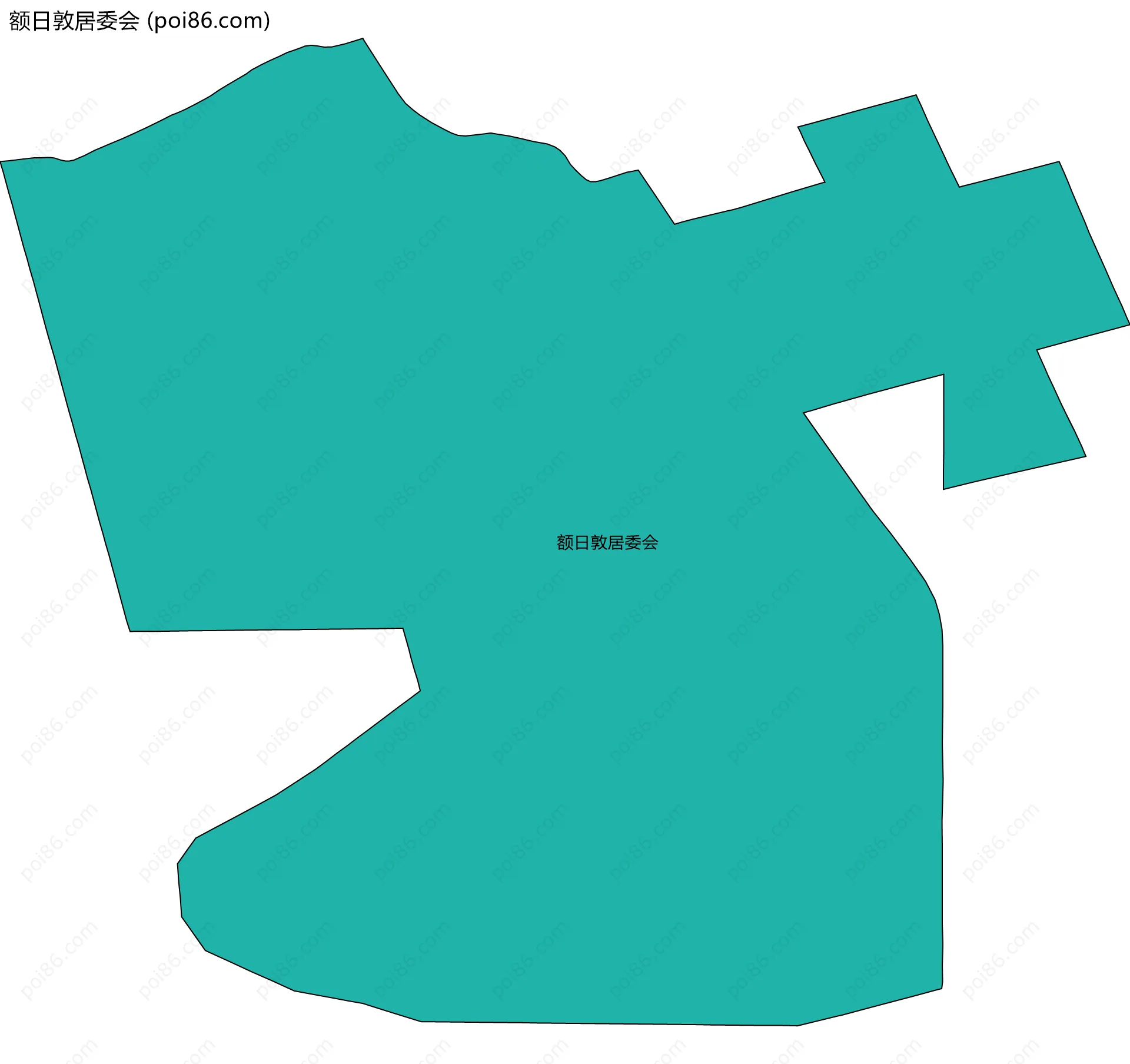 额日敦居委会边界地图
