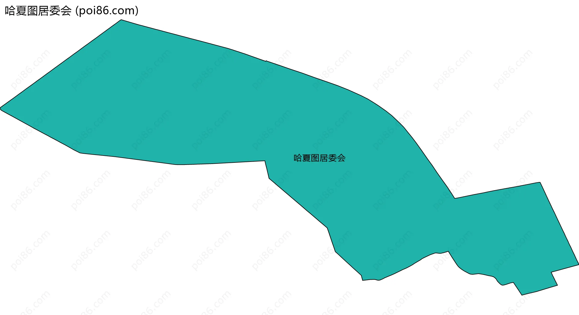 哈夏图居委会边界地图
