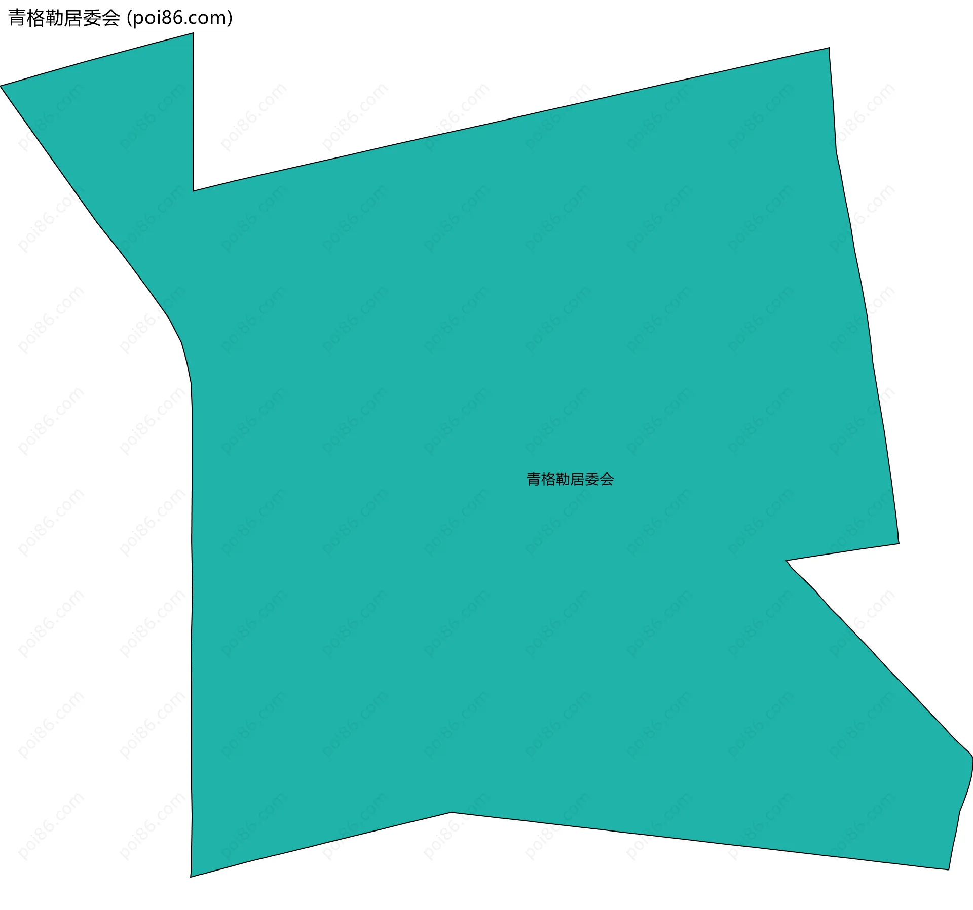 青格勒居委会边界地图