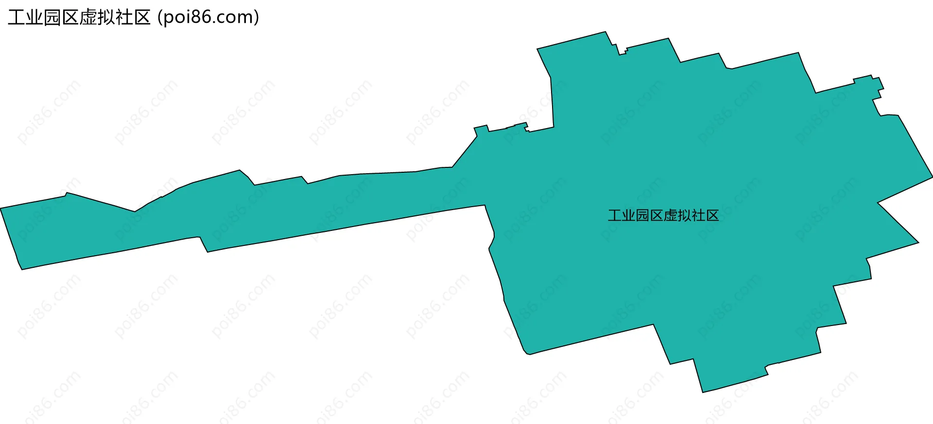 工业园区虚拟社区边界地图