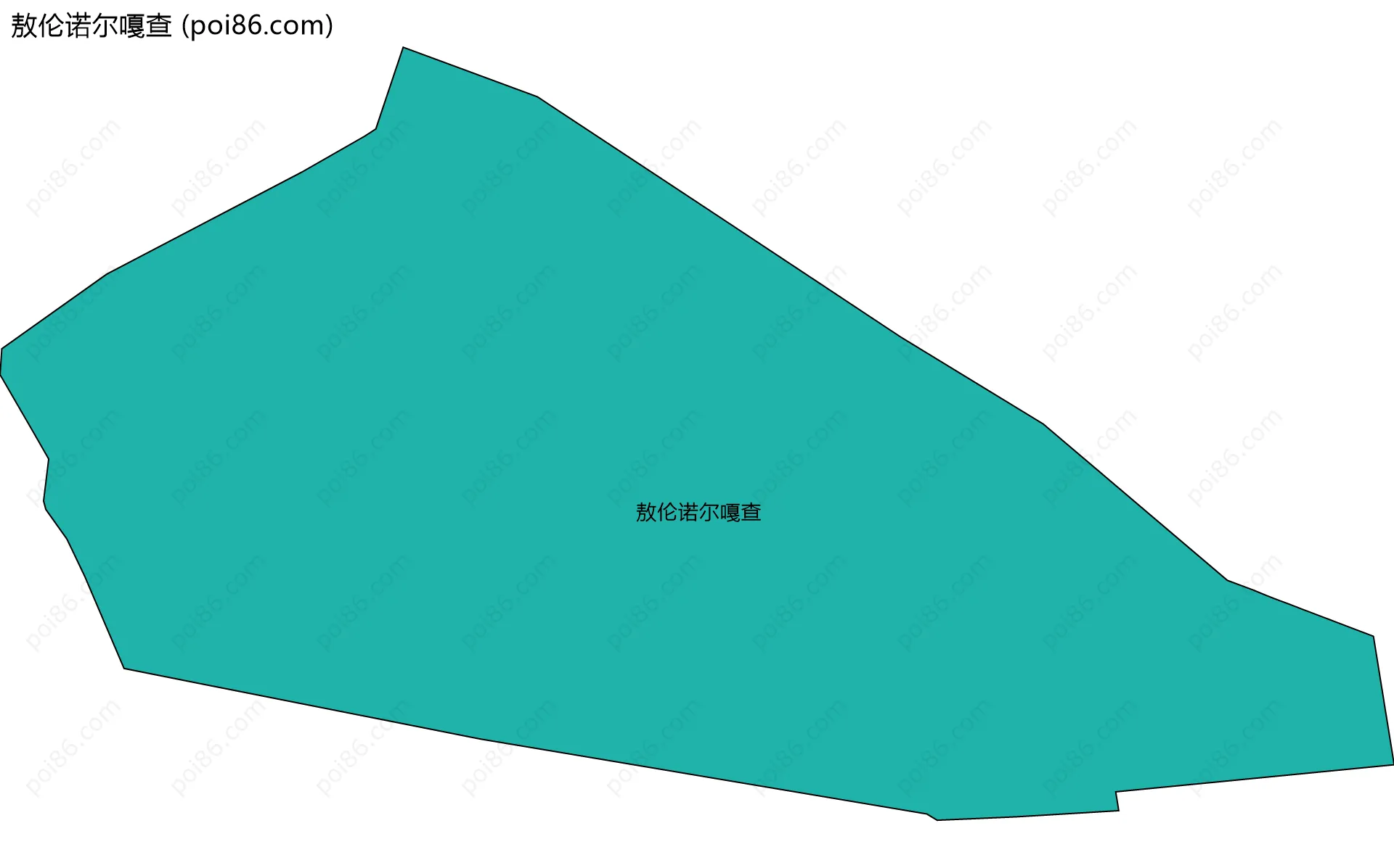 敖伦诺尔嘎查边界地图