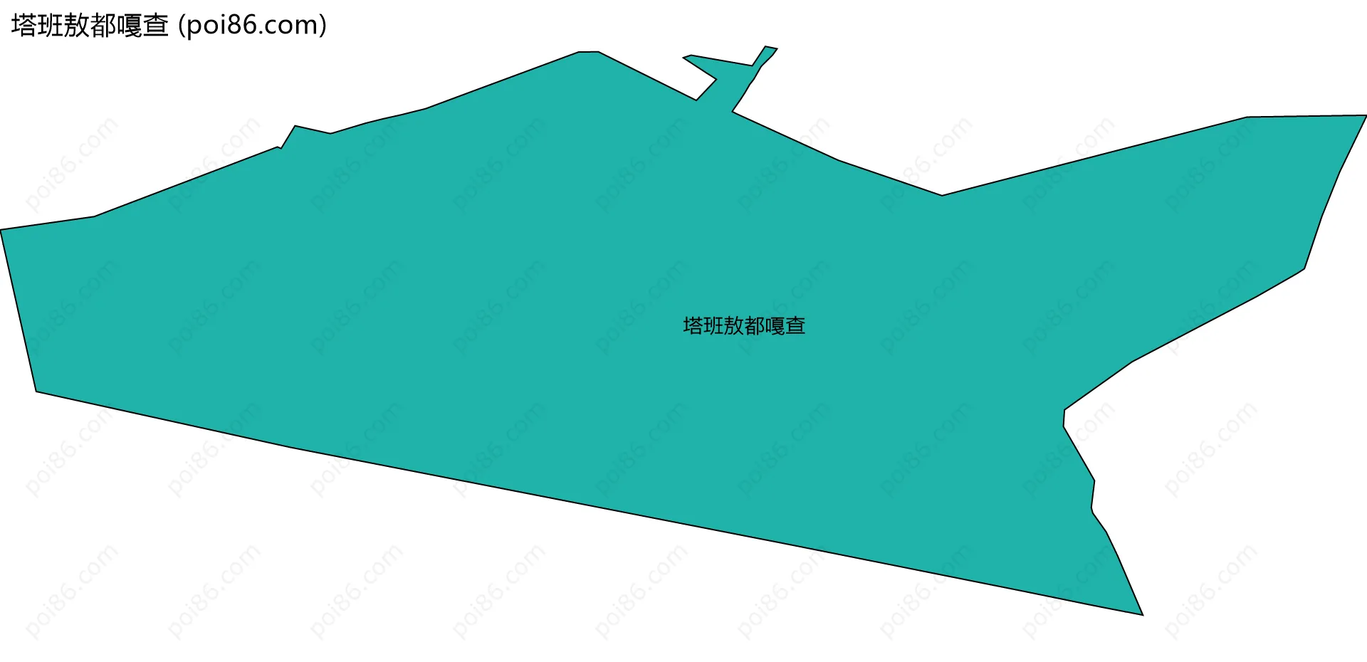 塔班敖都嘎查边界地图
