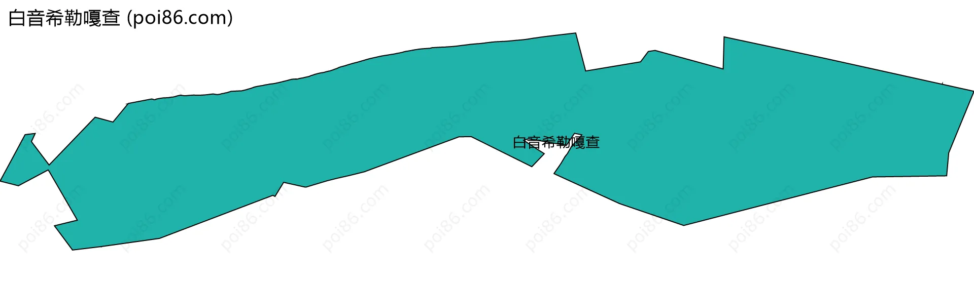 白音希勒嘎查边界地图
