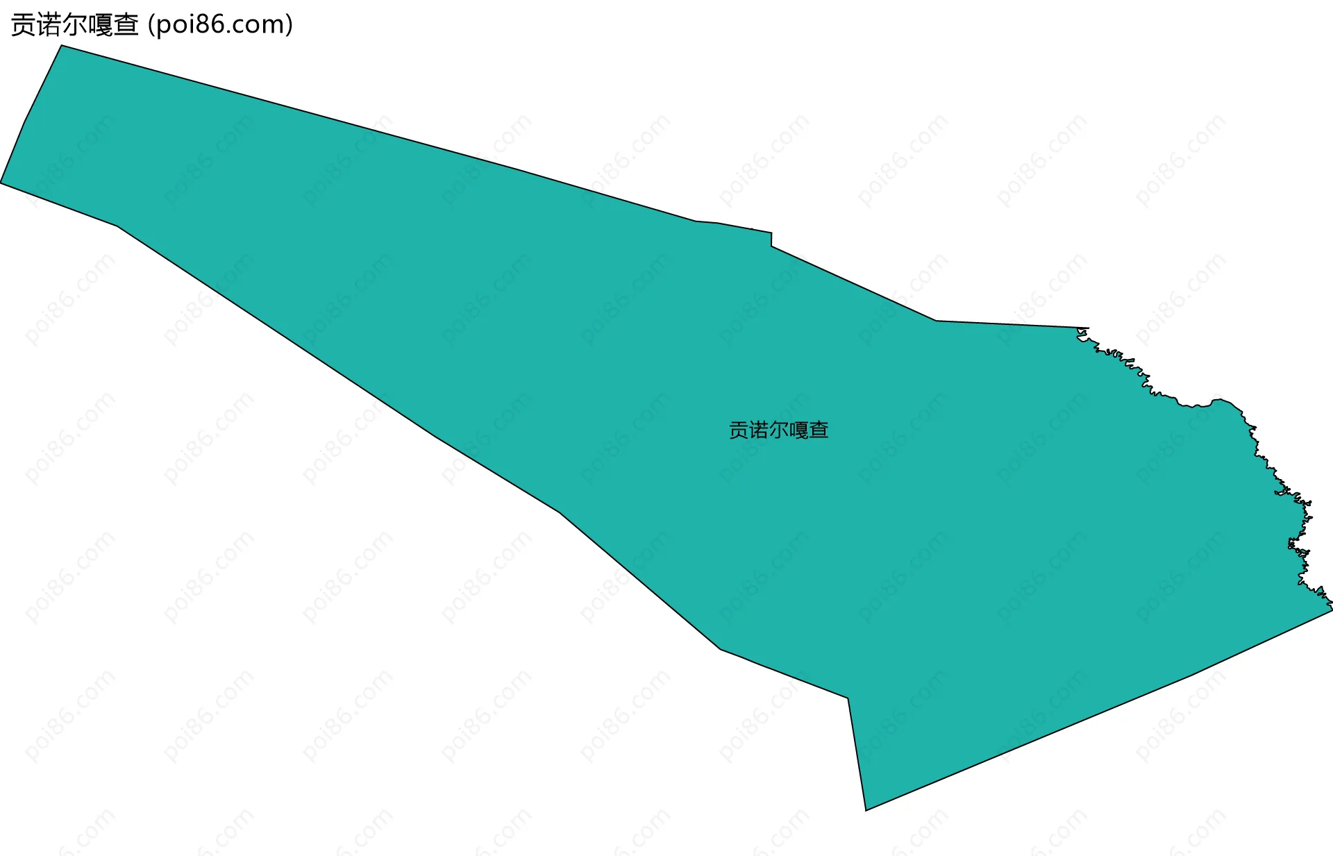 贡诺尔嘎查边界地图