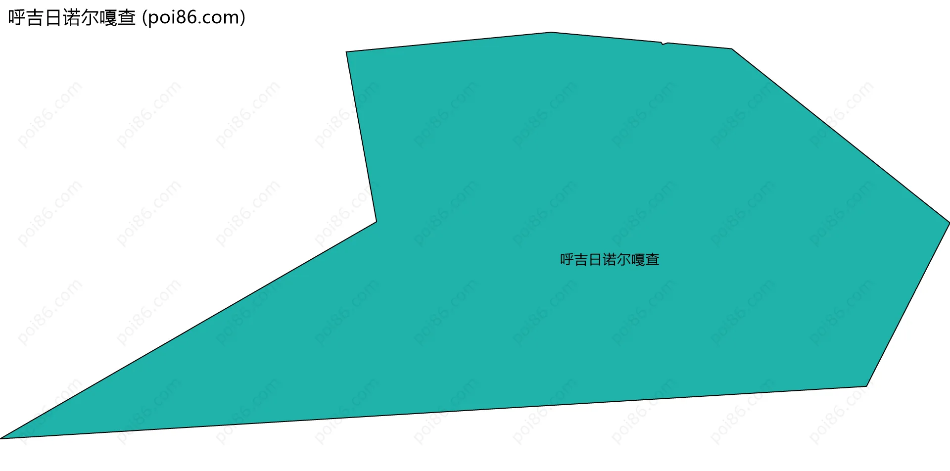 呼吉日诺尔嘎查边界地图