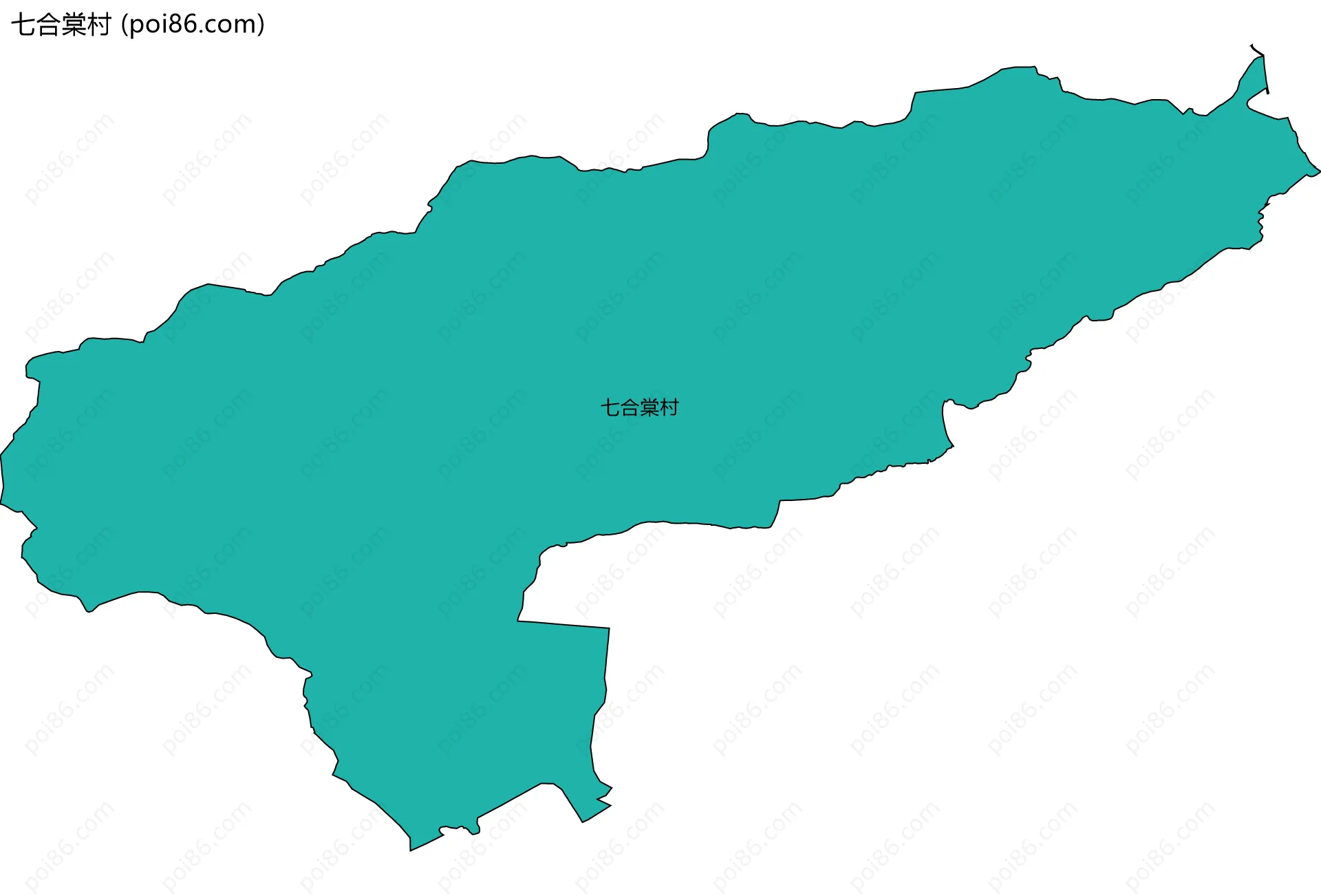 七合棠村边界地图