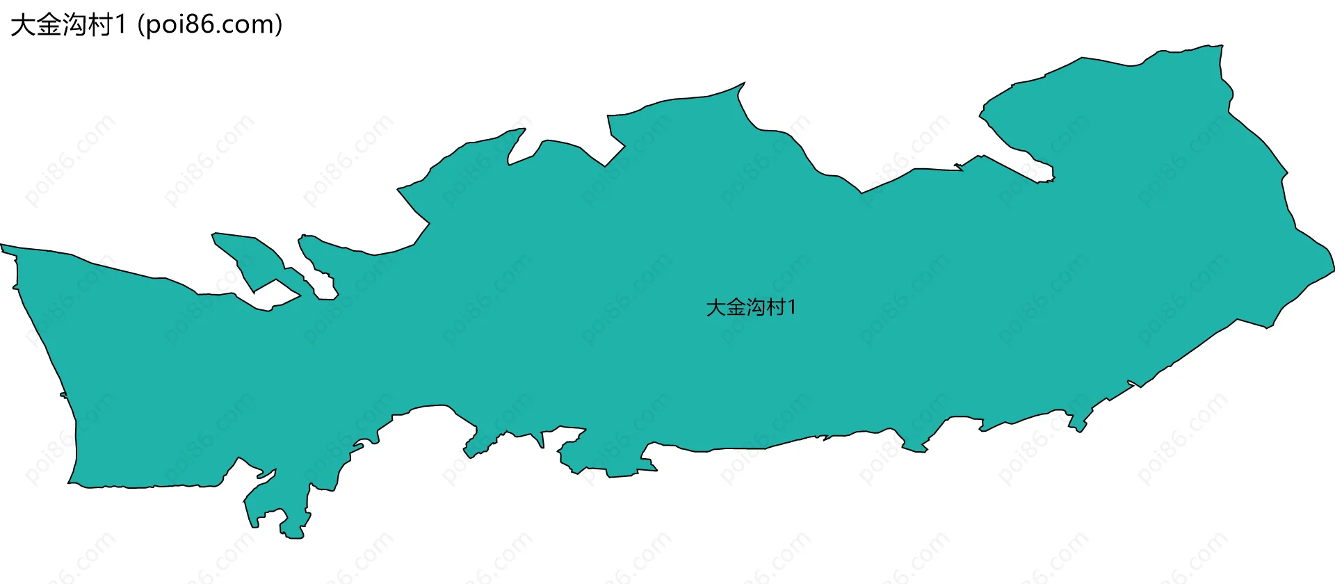 大金沟村1边界地图