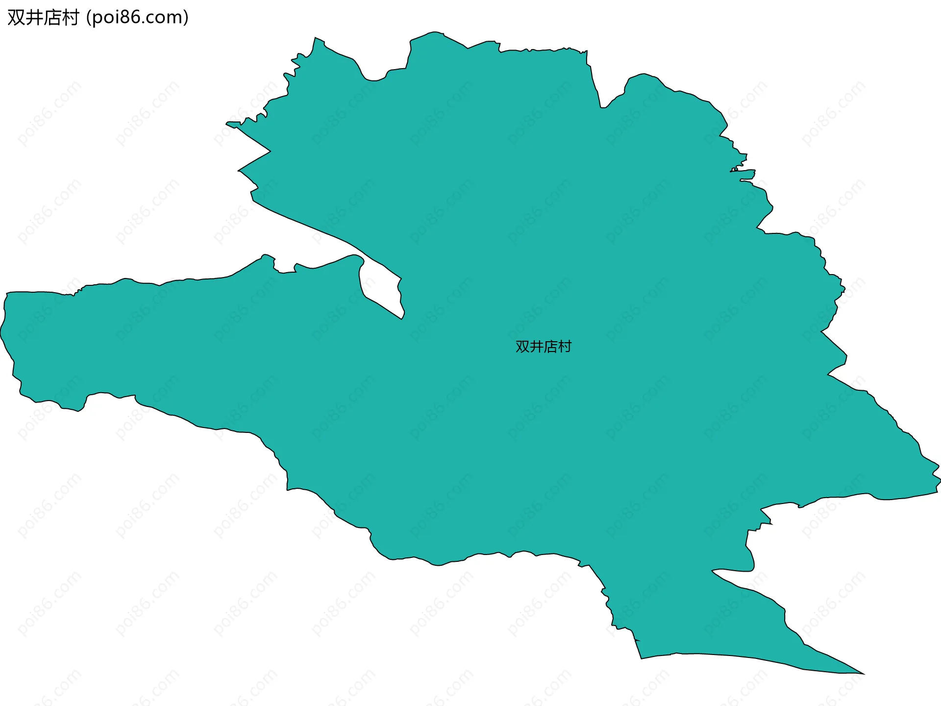 双井店村边界地图