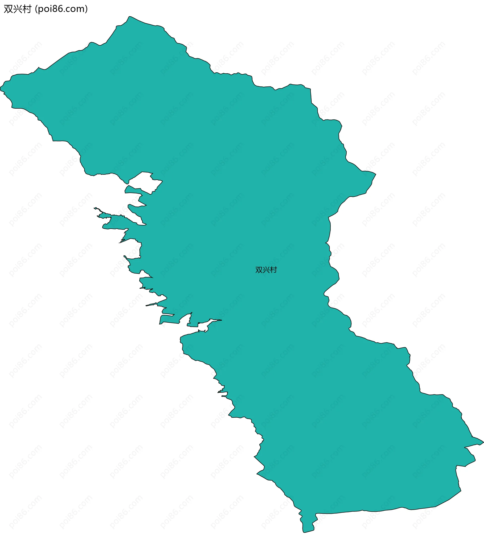 双兴村边界地图