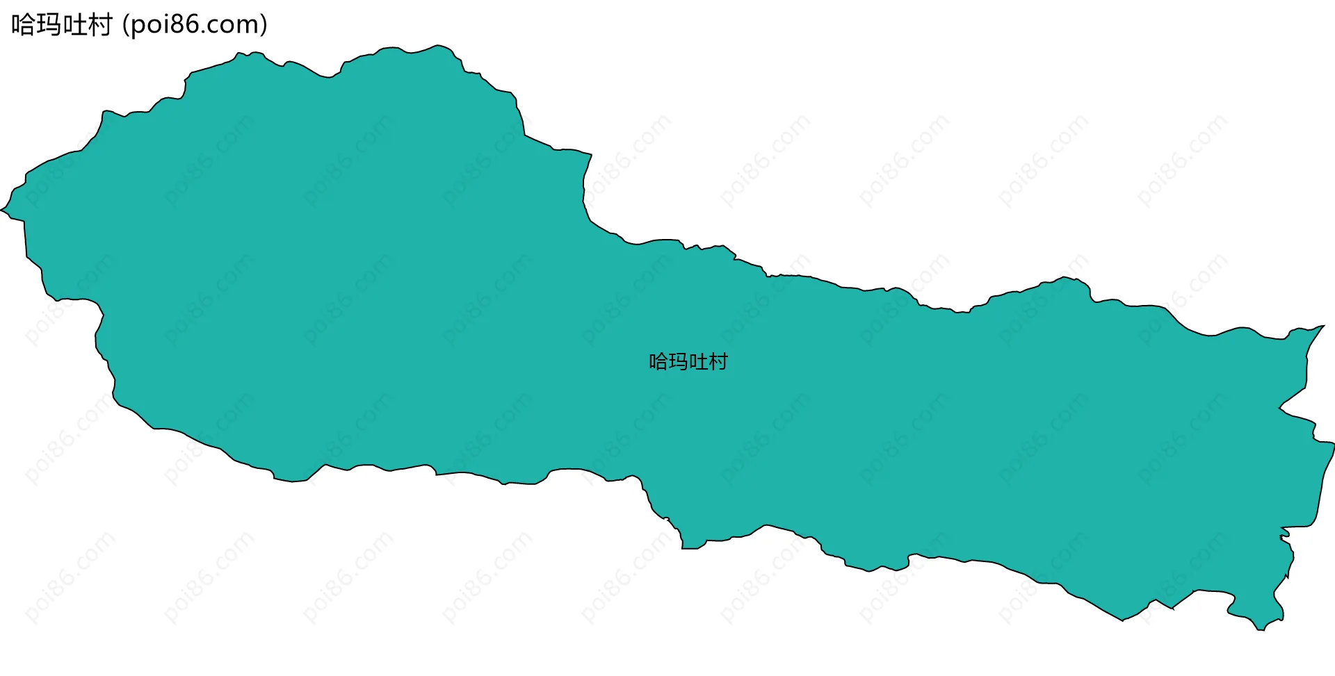 哈玛吐村边界地图
