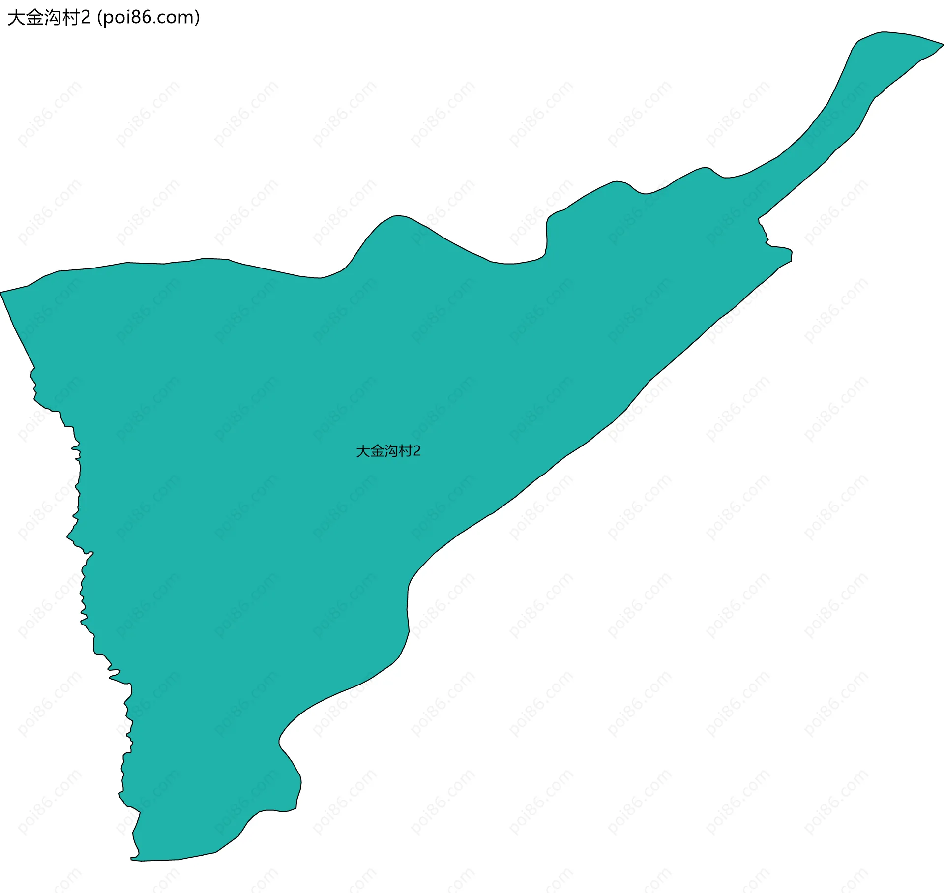 大金沟村2边界地图