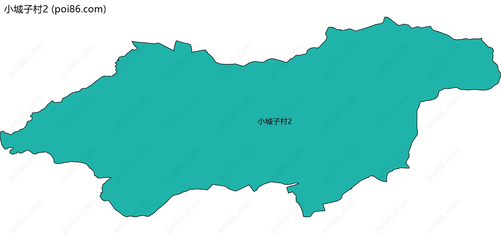 小城子村2边界地图