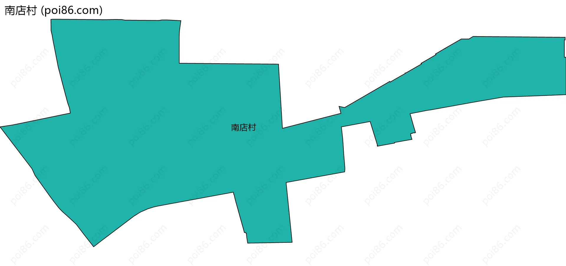 南店村边界地图