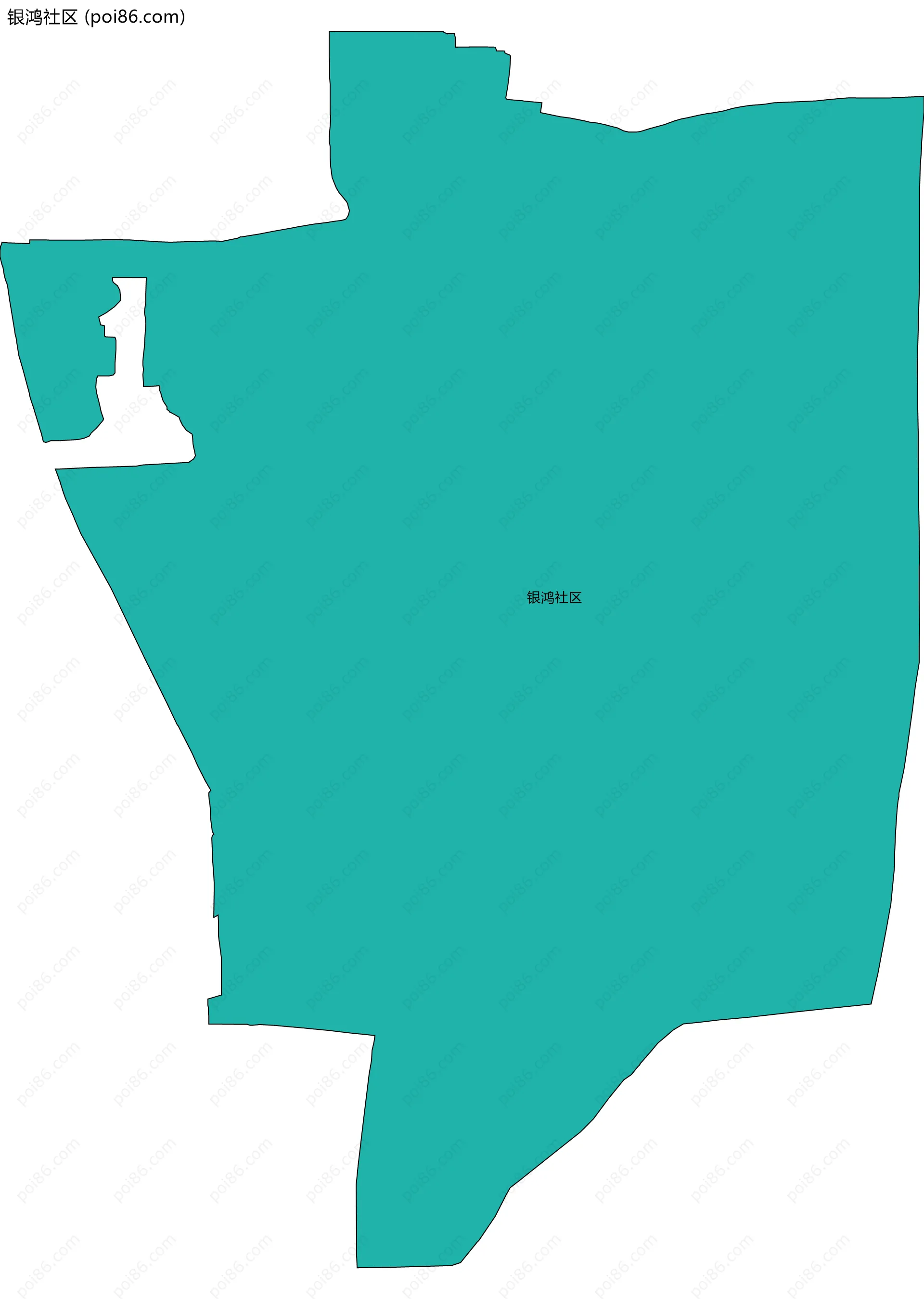 银鸿社区边界地图