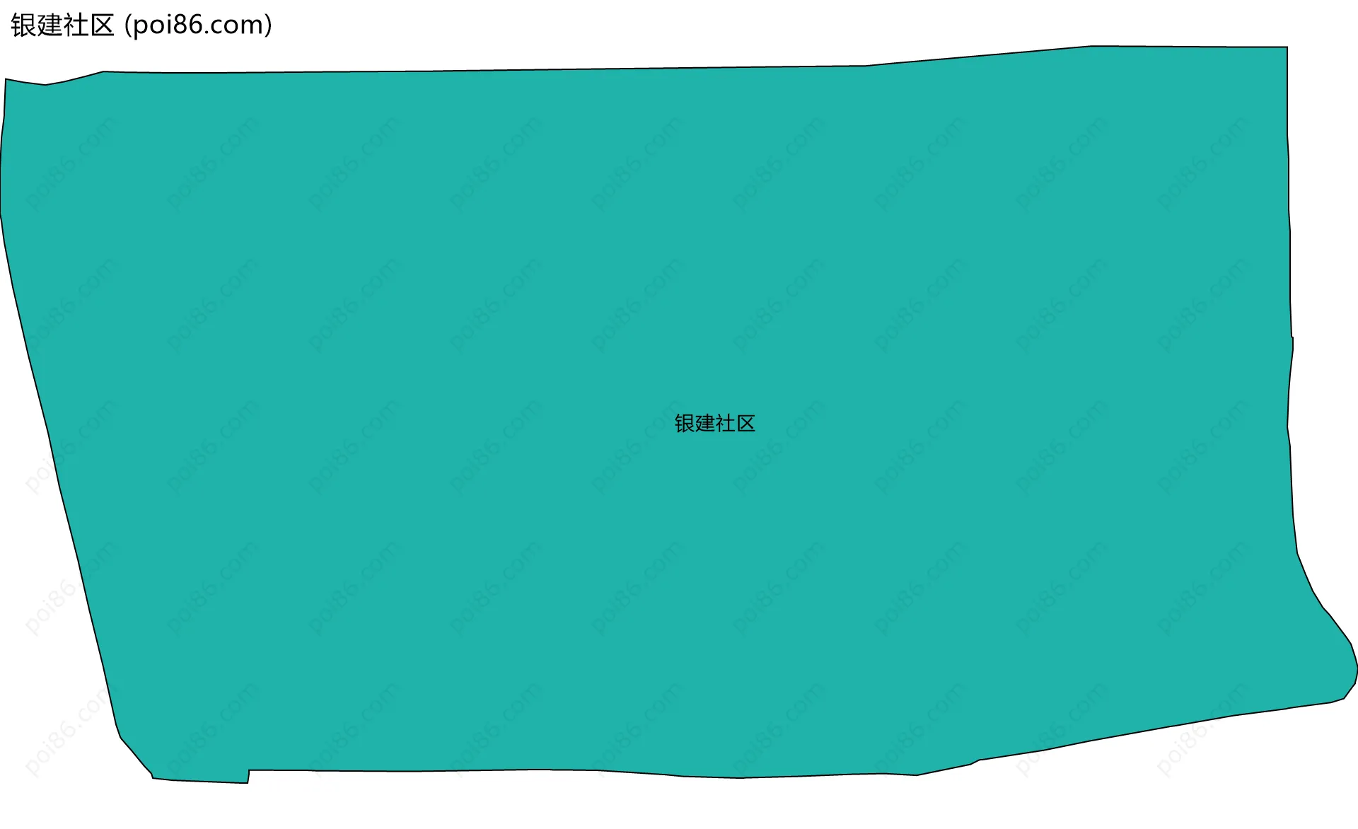 银建社区边界地图