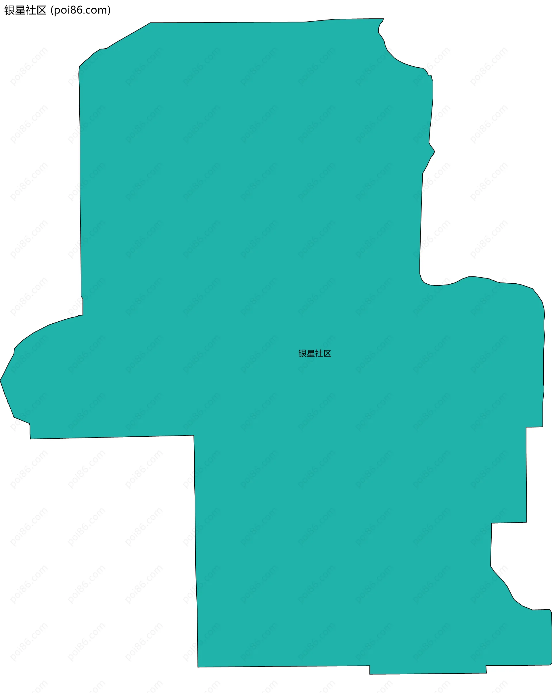 银星社区边界地图
