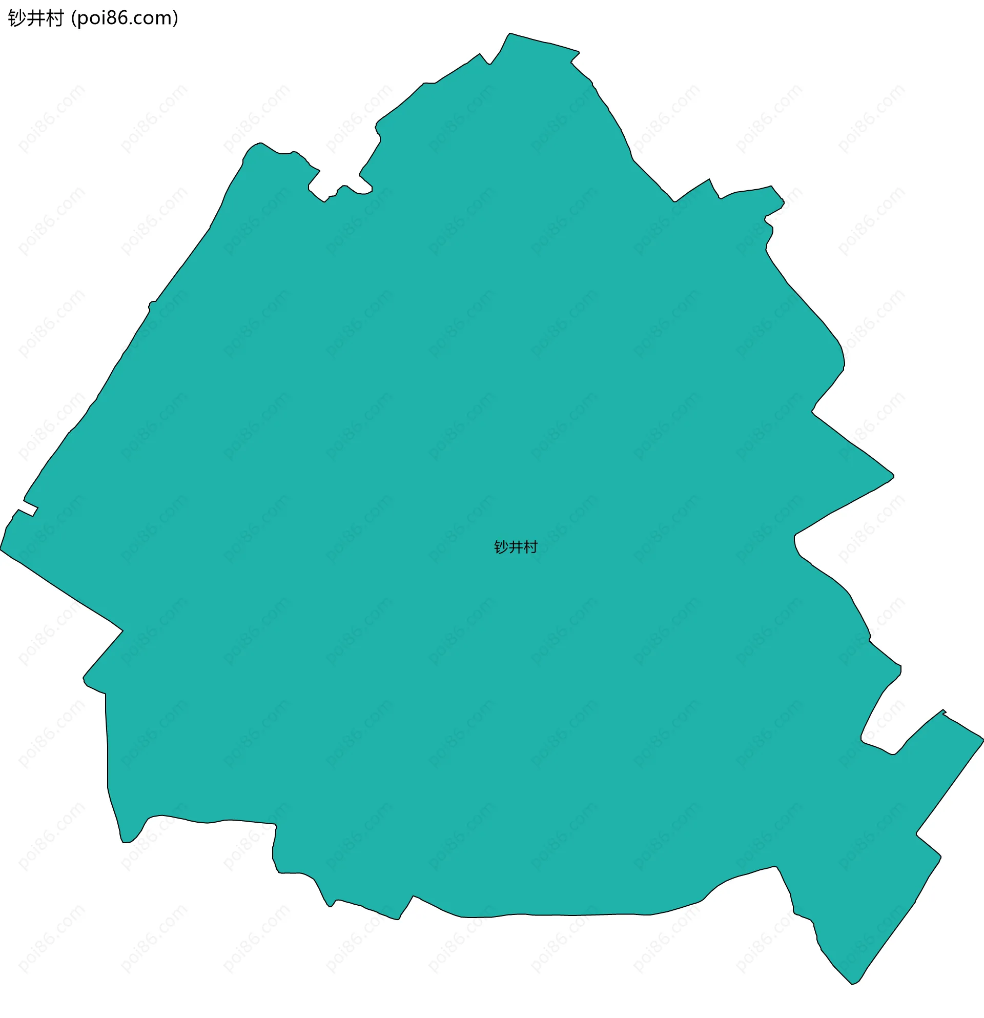 钞井村边界地图