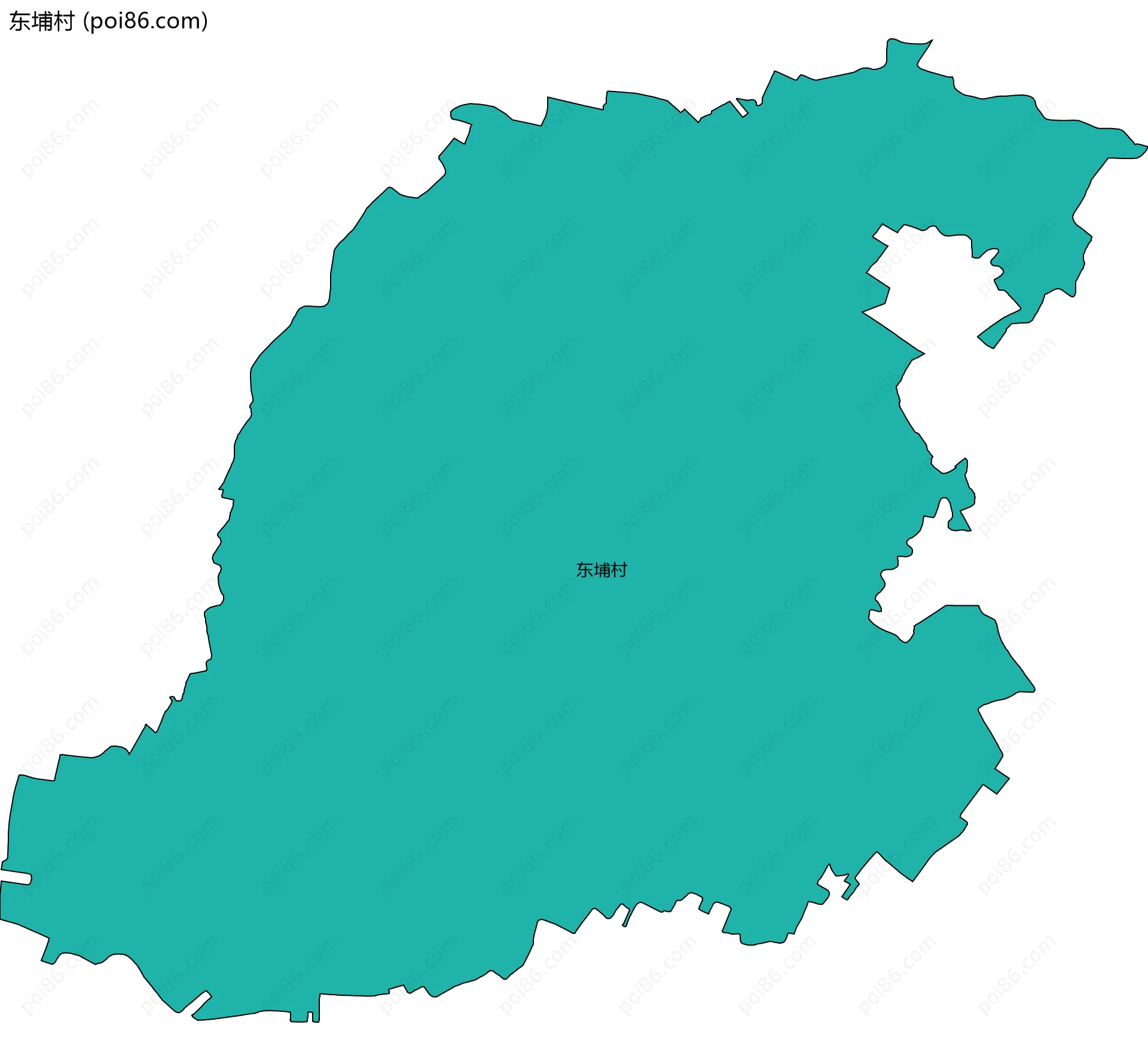 东埔村边界地图