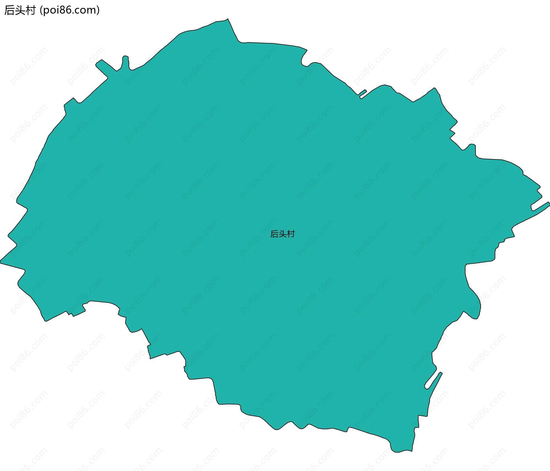 后头村边界地图