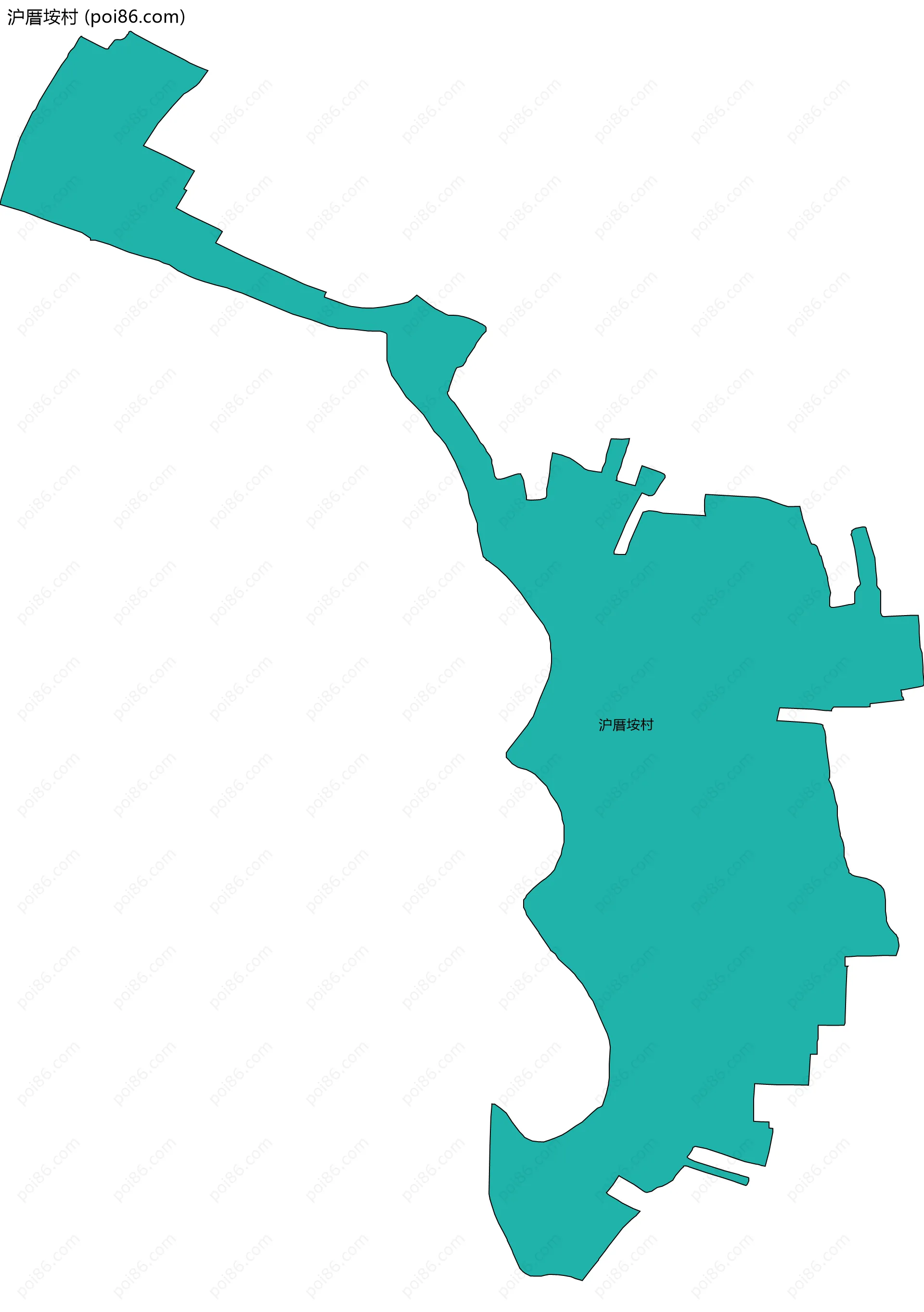 沪厝垵村边界地图