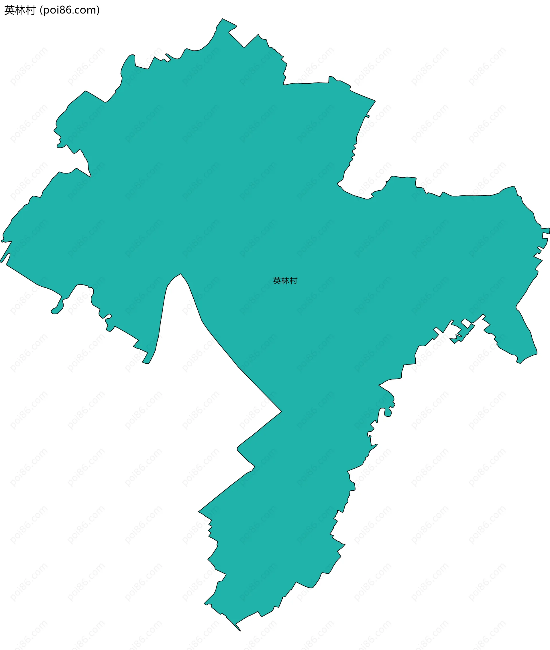 英林村边界地图