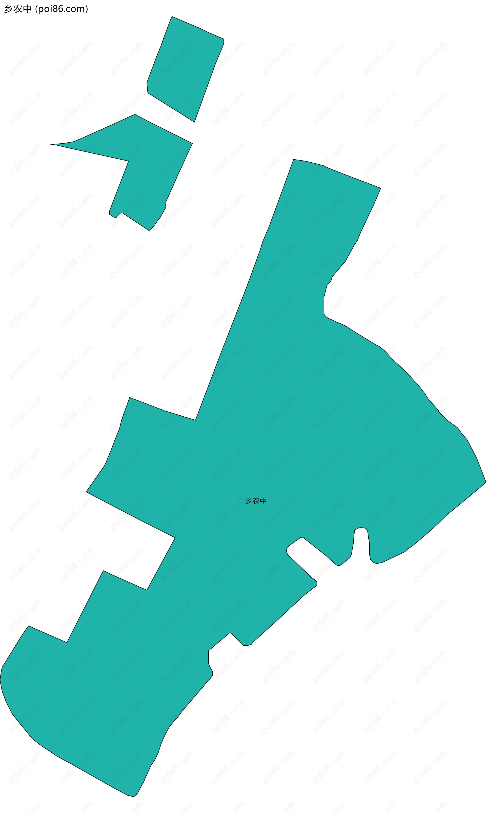 乡农中边界地图