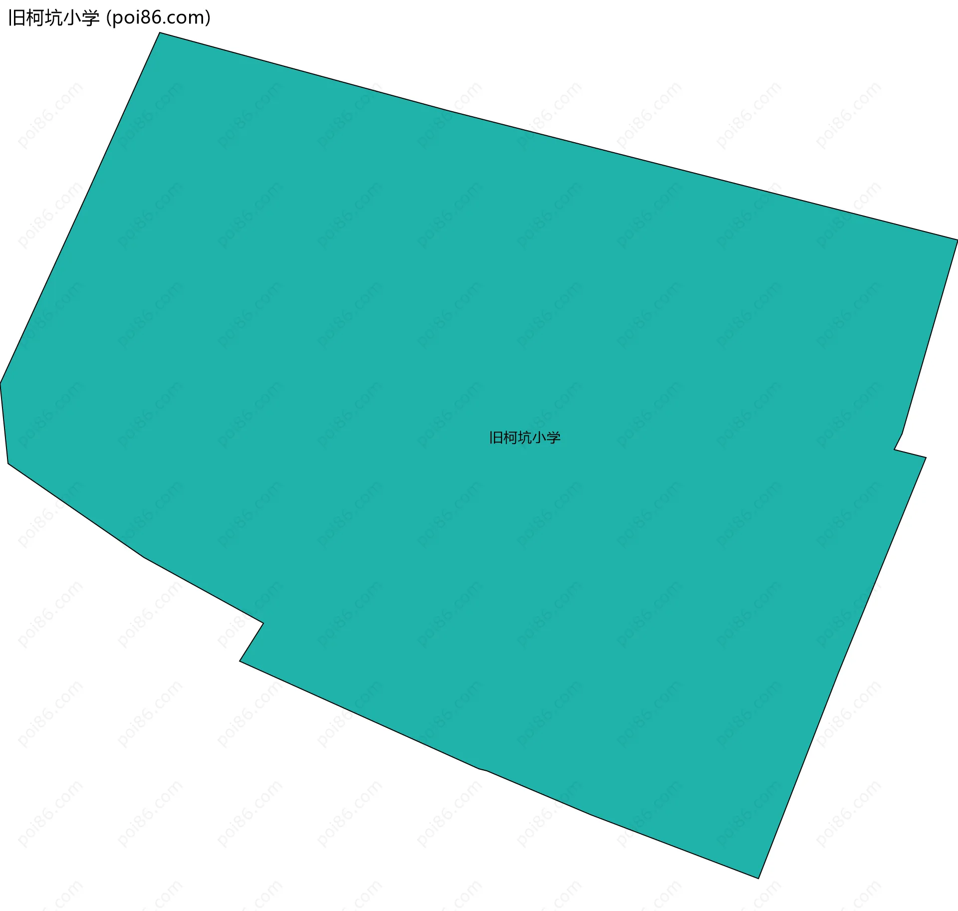旧柯坑小学边界地图