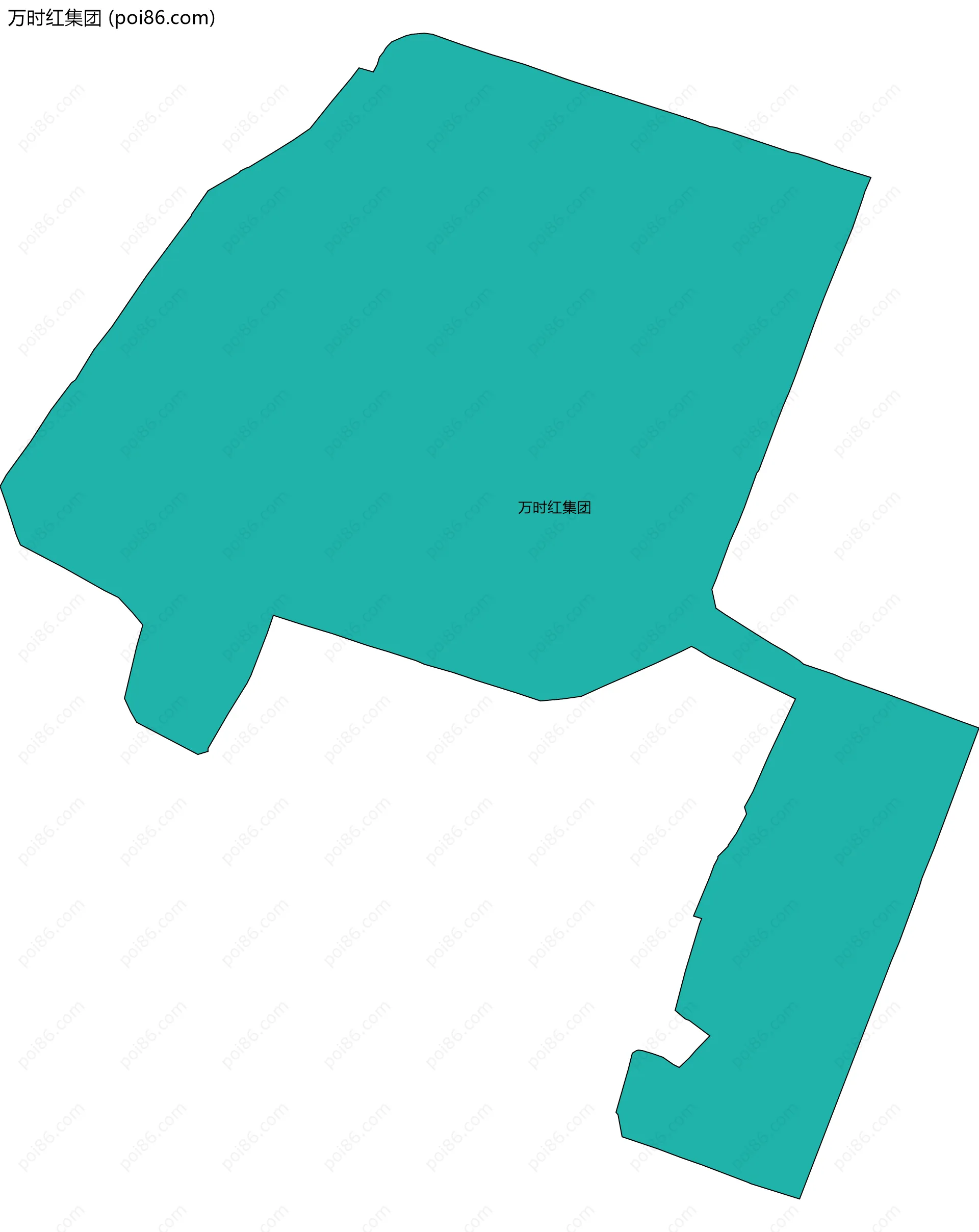 万时红集团边界地图