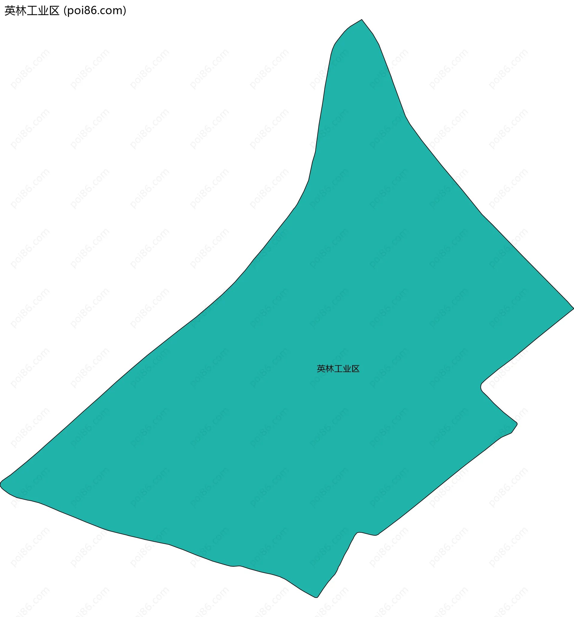 英林工业区边界地图