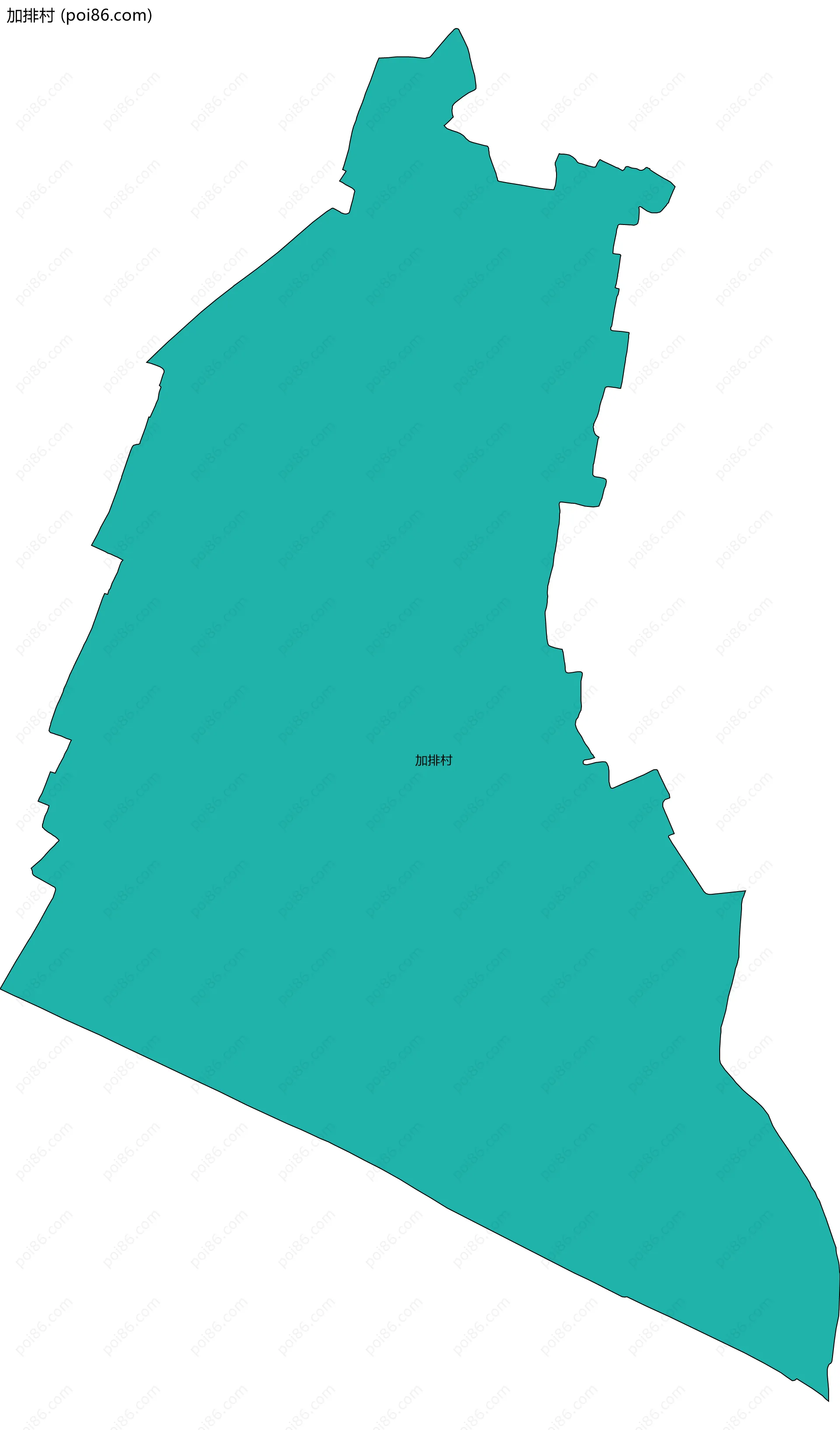 加排村边界地图