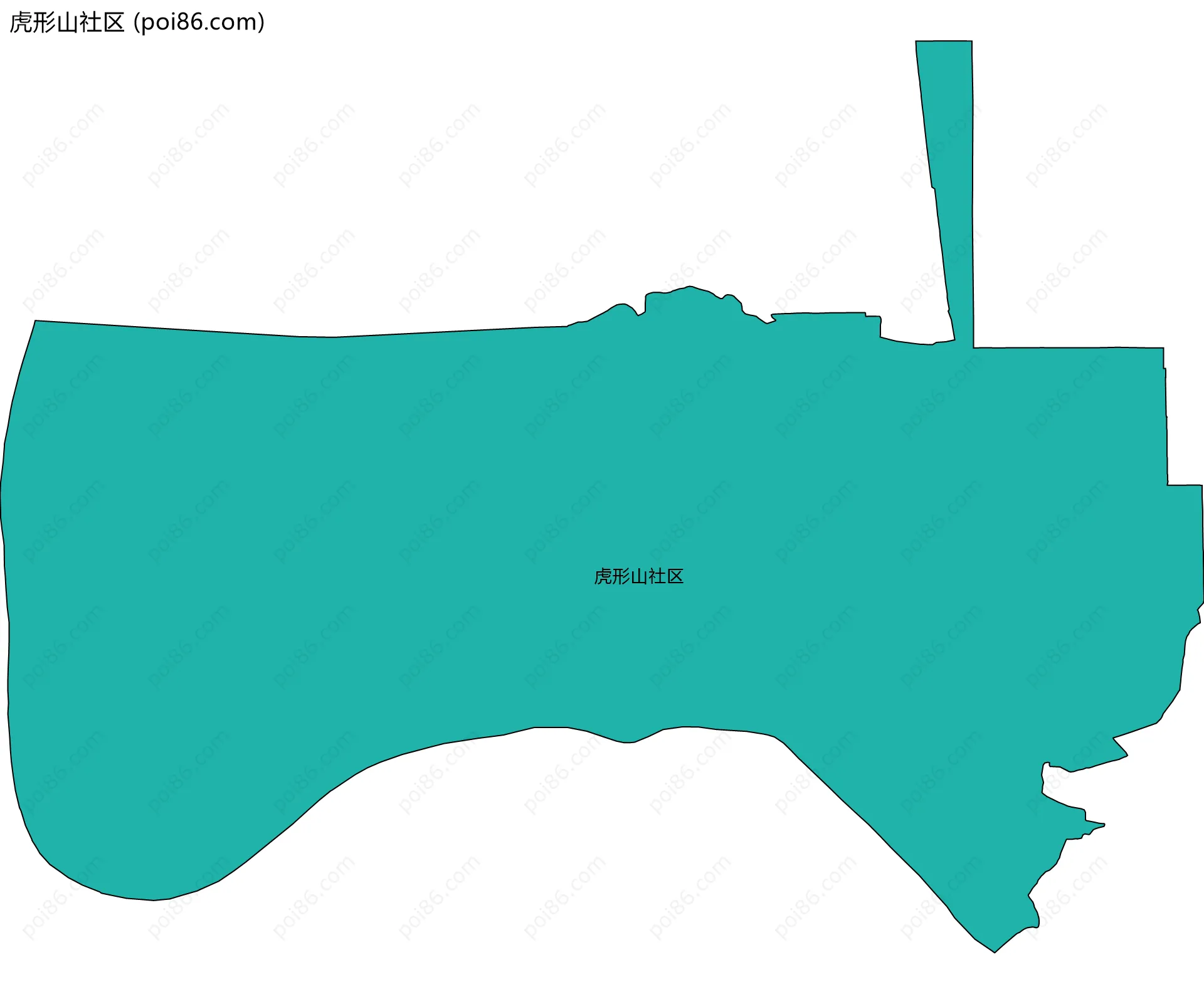 虎形山社区边界地图