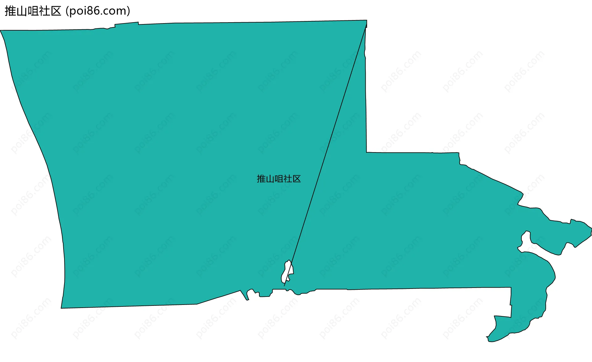 推山咀社区边界地图