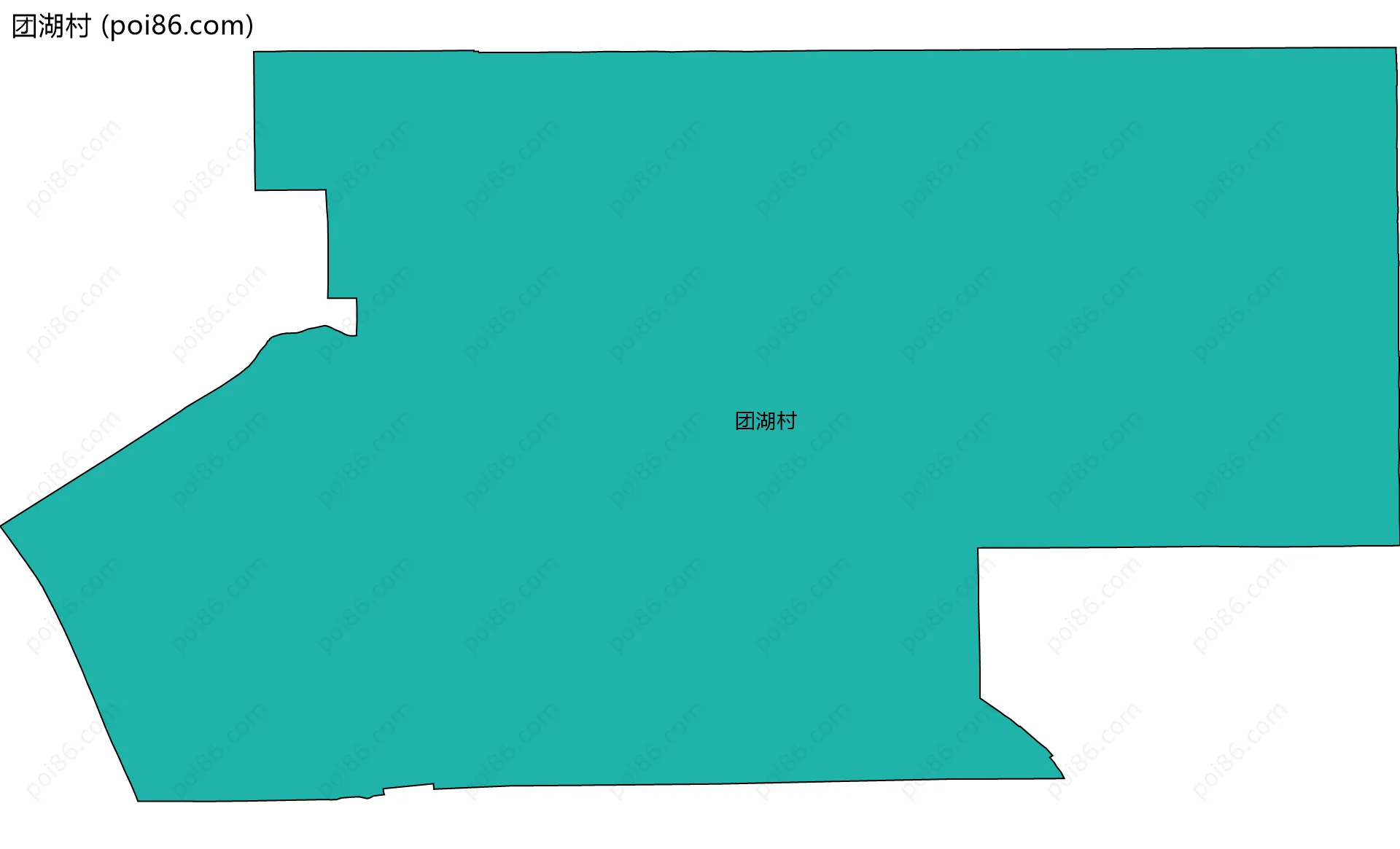 团湖村边界地图