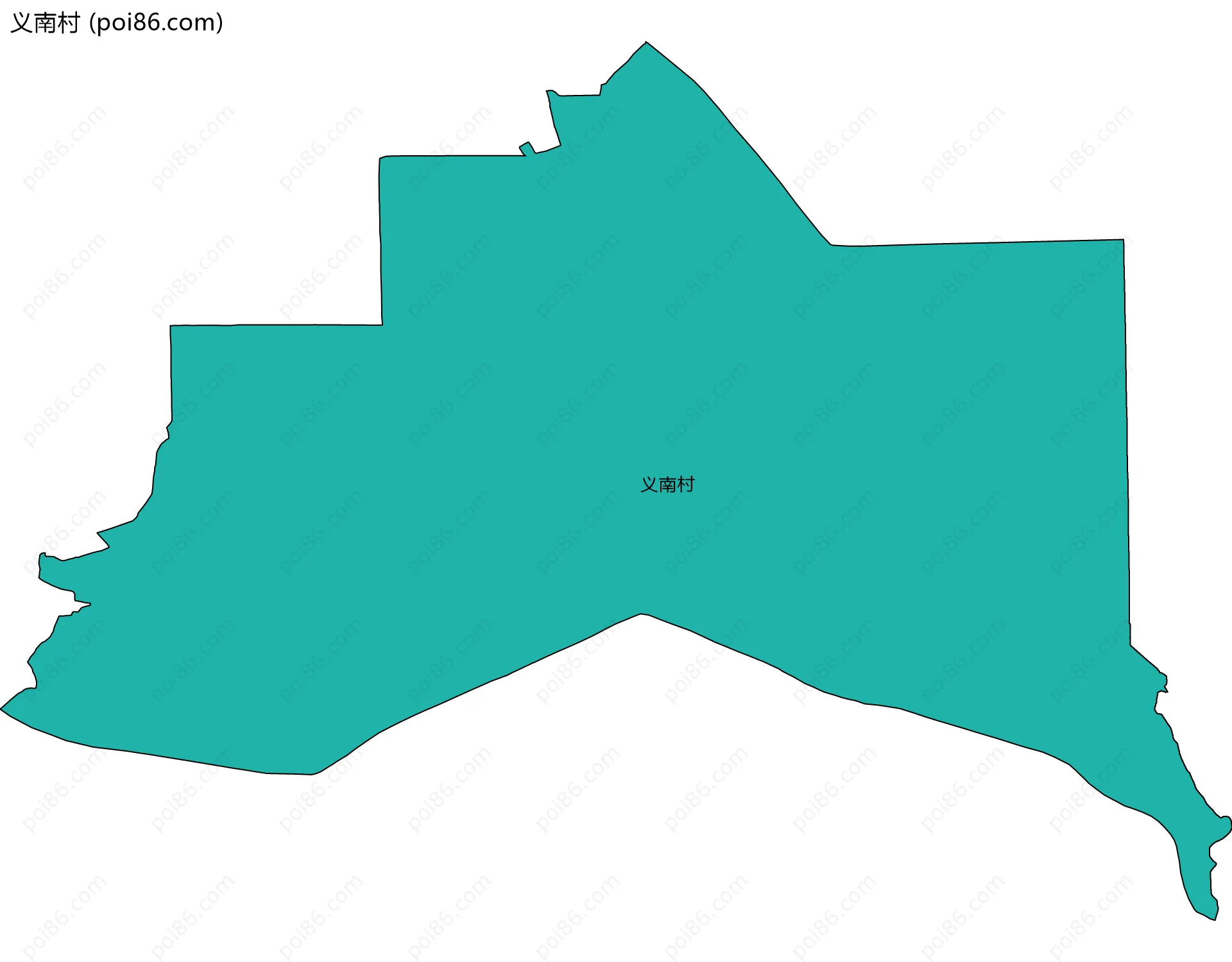义南村边界地图