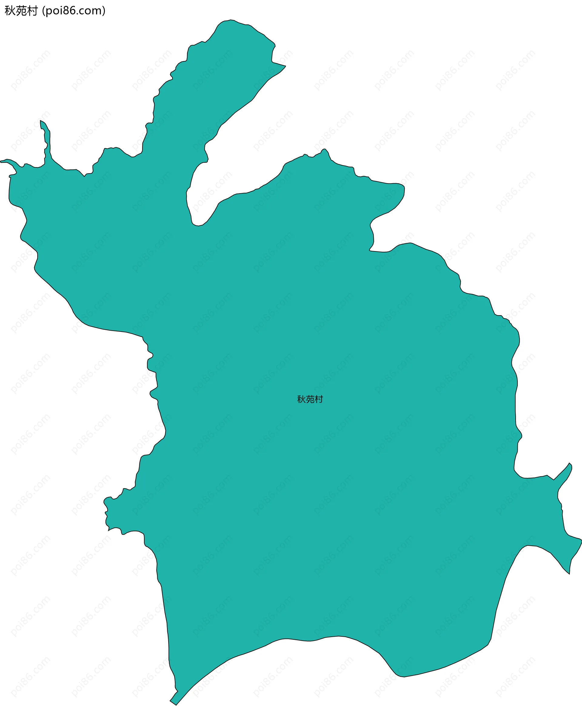 秋苑村边界地图